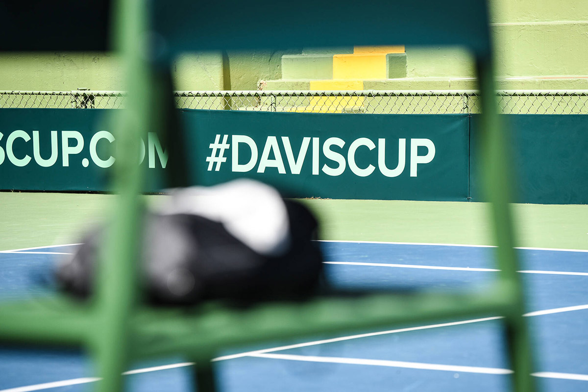 Davis Cup on-court logo