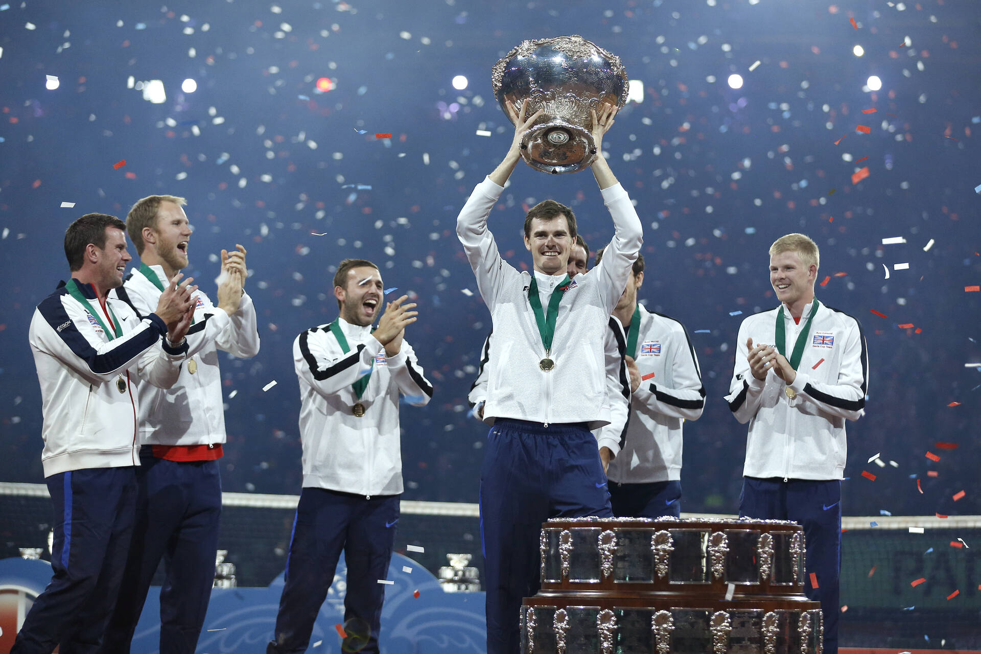 Jamie Murray won the doubles match in the 2015 Davis Cup Final alongside brother Andy