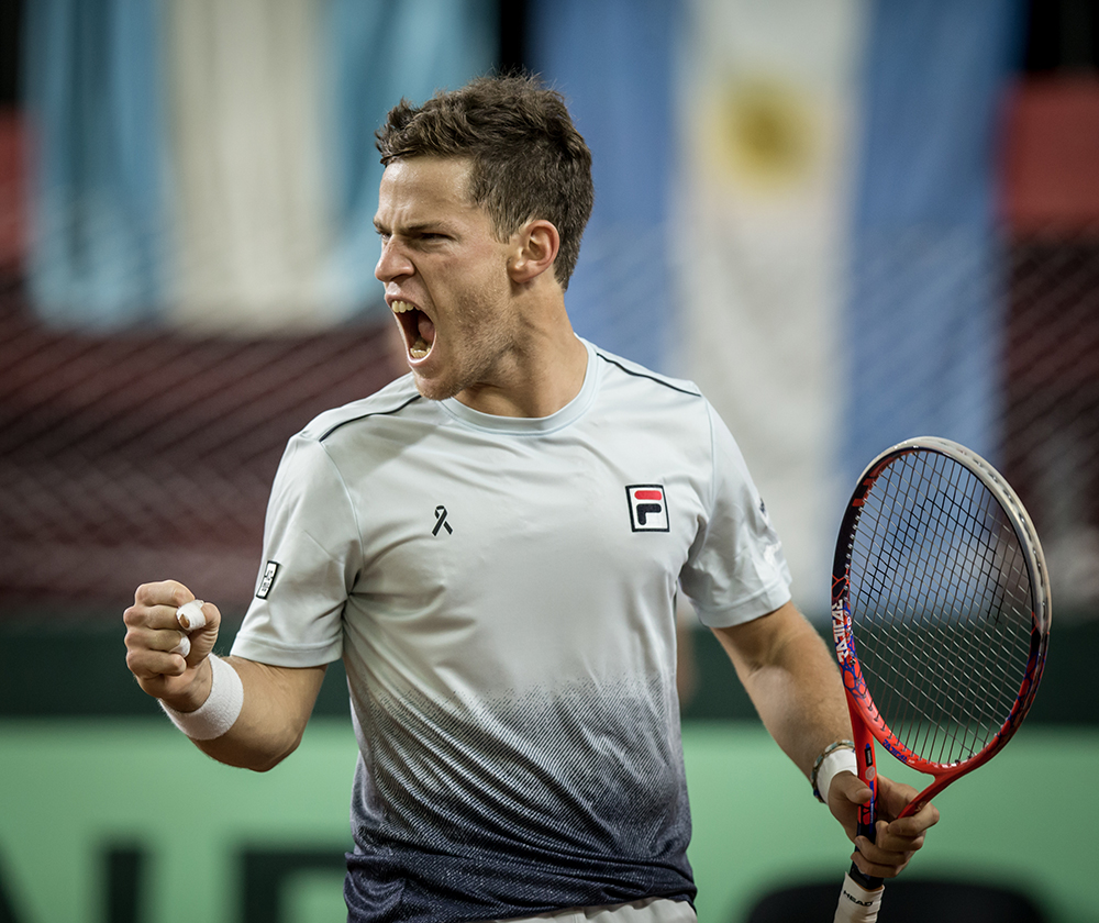 Jarry adelantó a Chile, pero Schwartzman recuperó para Argentina