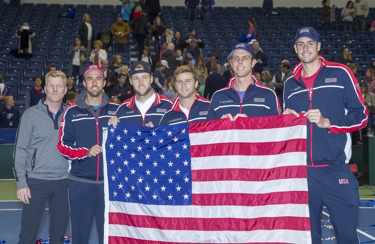 Harrison and Sock win to send USA into semifinals