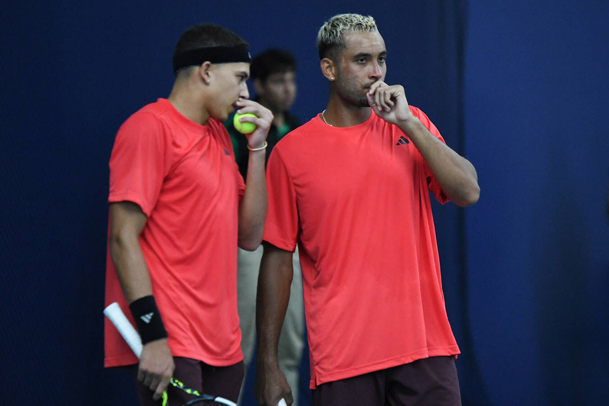 Richard Mallory and Daniel Phillips (BER) during the Davis Cup Americas Group III event