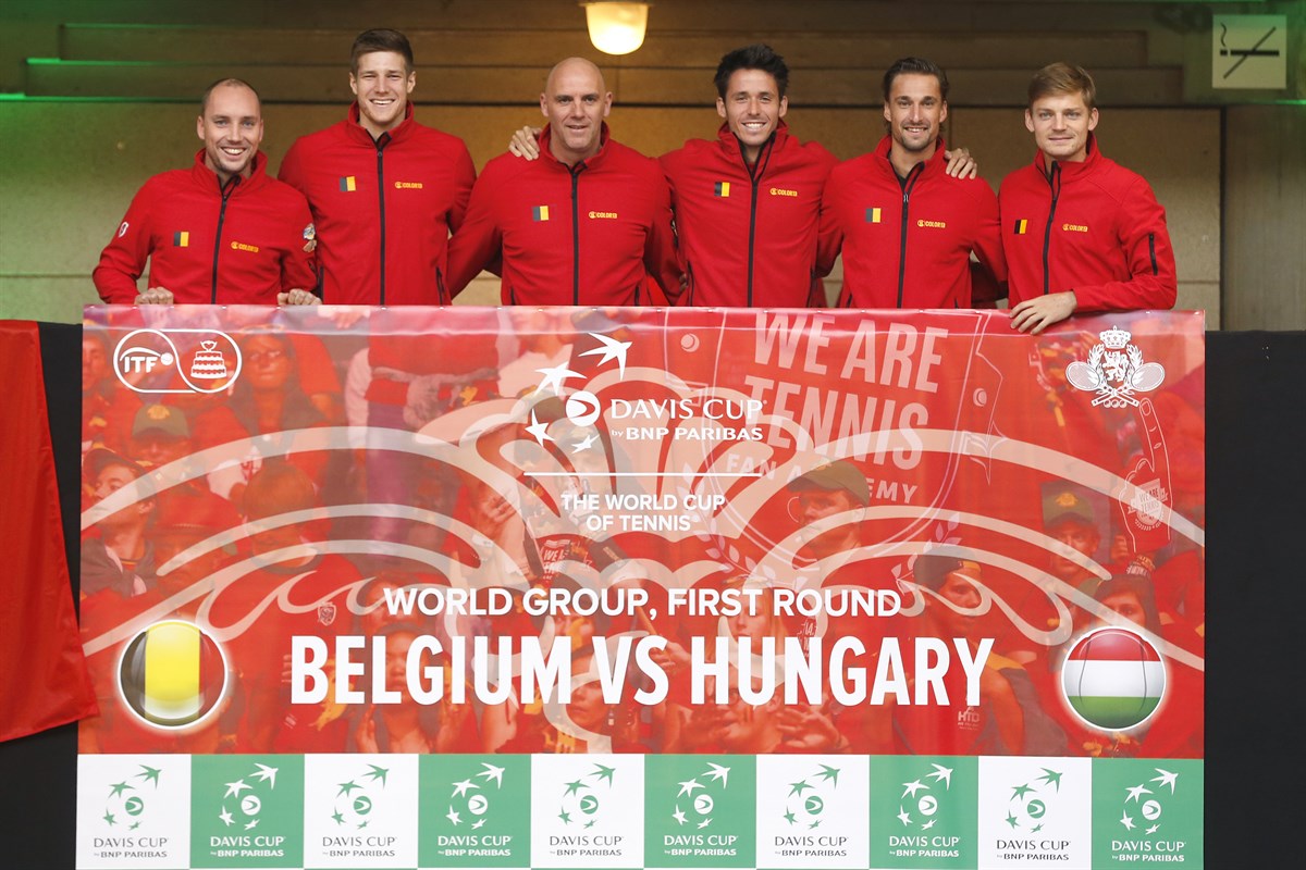 Goffin leads Belgium against Hungary in Liege