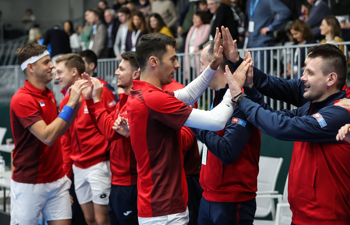 Triunfo en dobles de Cacic y Krajinovic sellan el pase a las Finales para Serbia