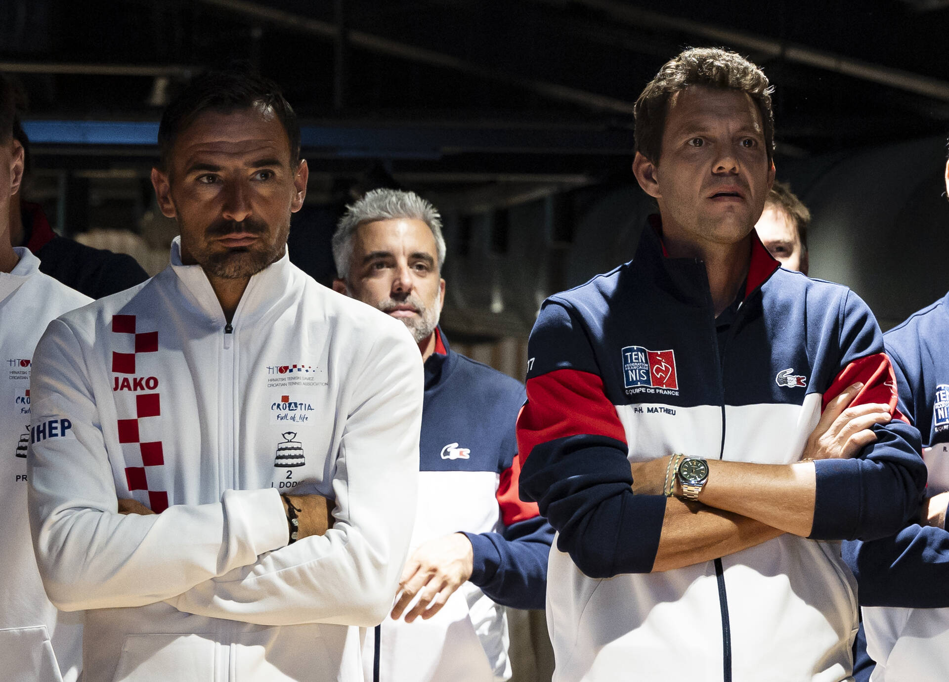 Croatia v France: Dodig and Mathieu