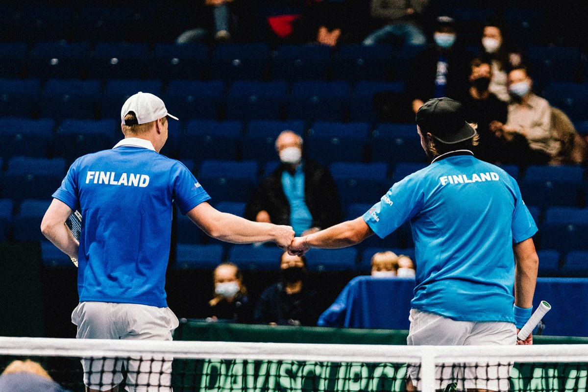 Doubles victory for Heliovaara and Kontinen completes win for Finland