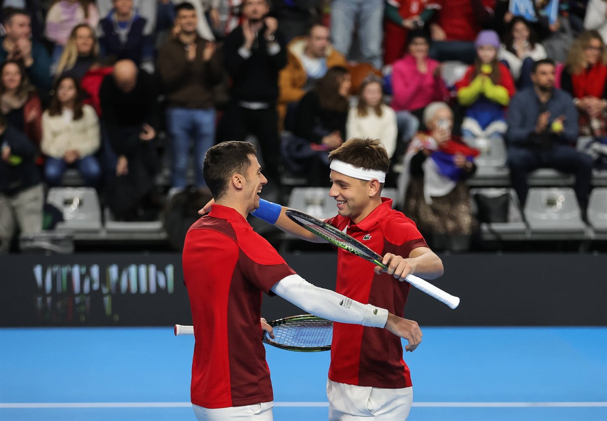 Doubles victory for Cacic and Krajinovic seals Finals spot for Serbia