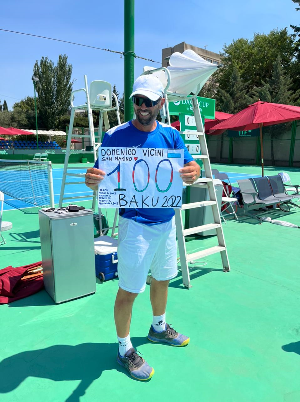 Centurion Vicini becomes first player to hit 100 ties