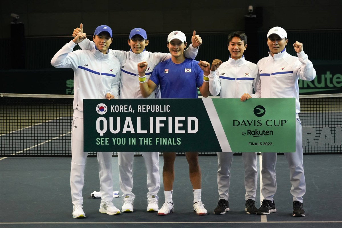 Kwon stars as Korea, Republic book maiden Davis Cup Finals spot