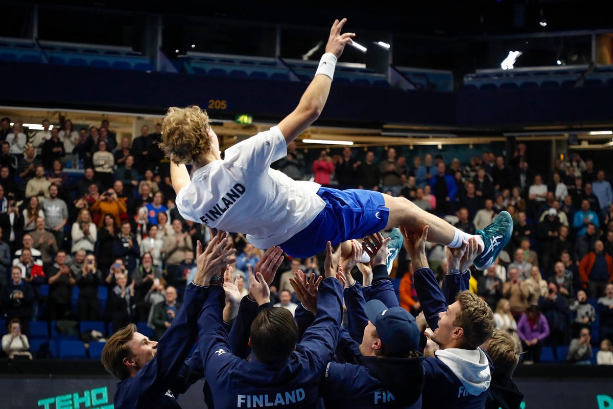 Ruusuvuori leads Finland into the Davis Cup Finals for the first time