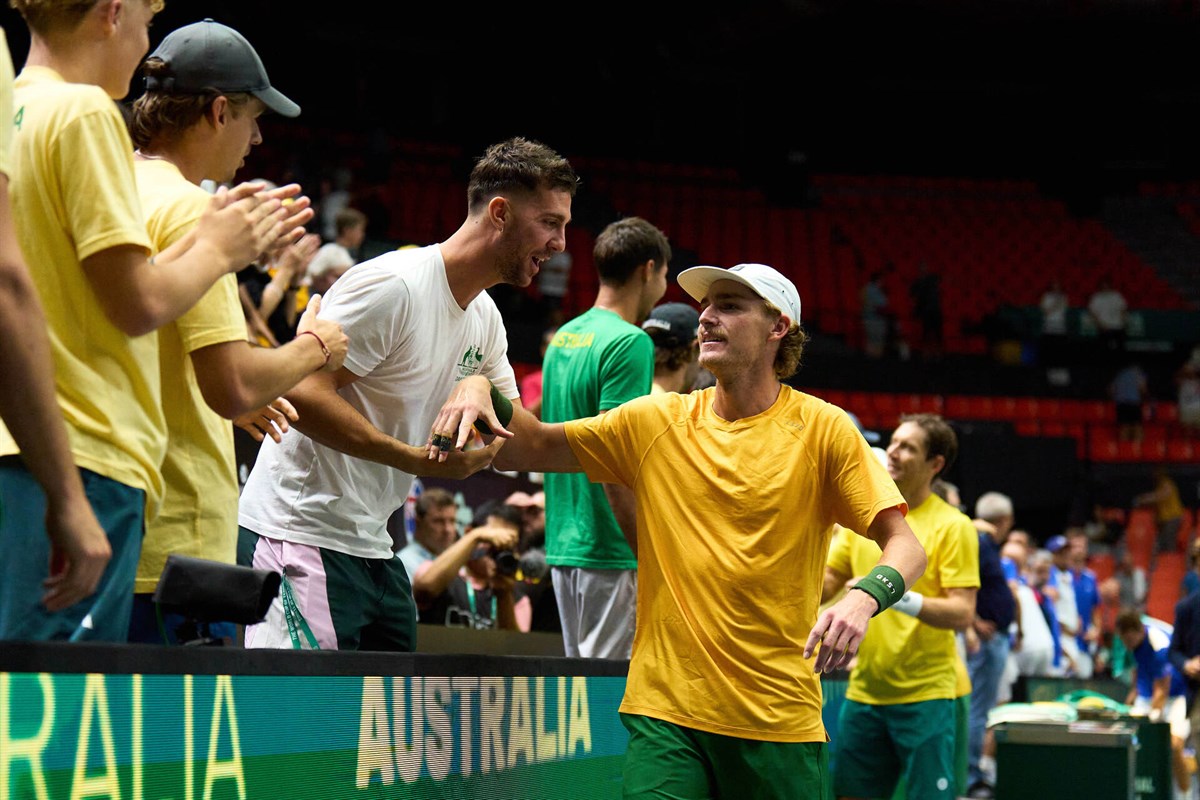 Australia win doubles decider to deny France in Valencia
