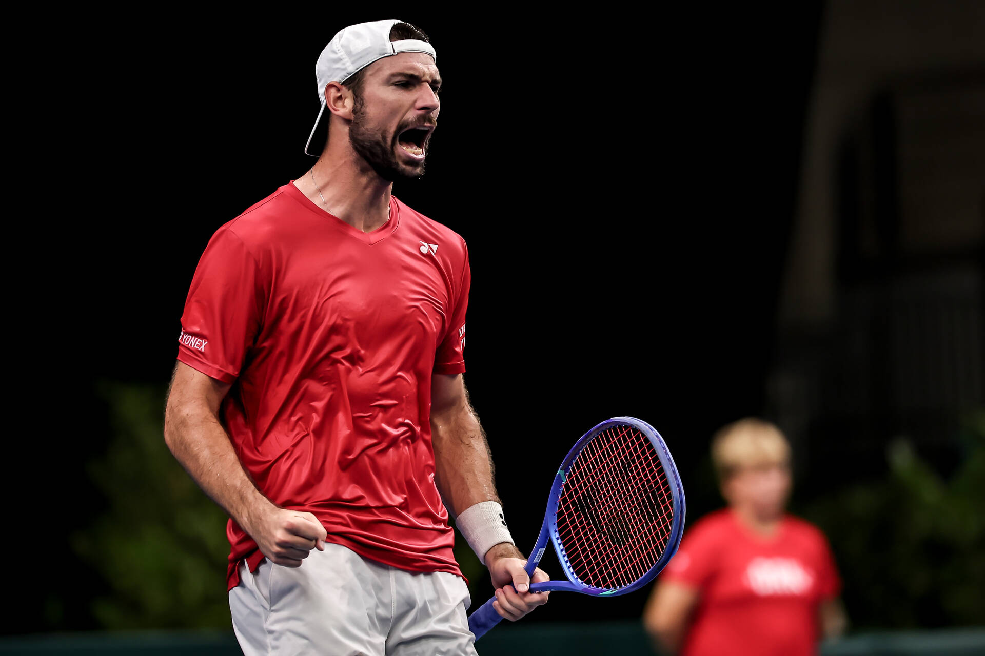 The Austrians celebrate