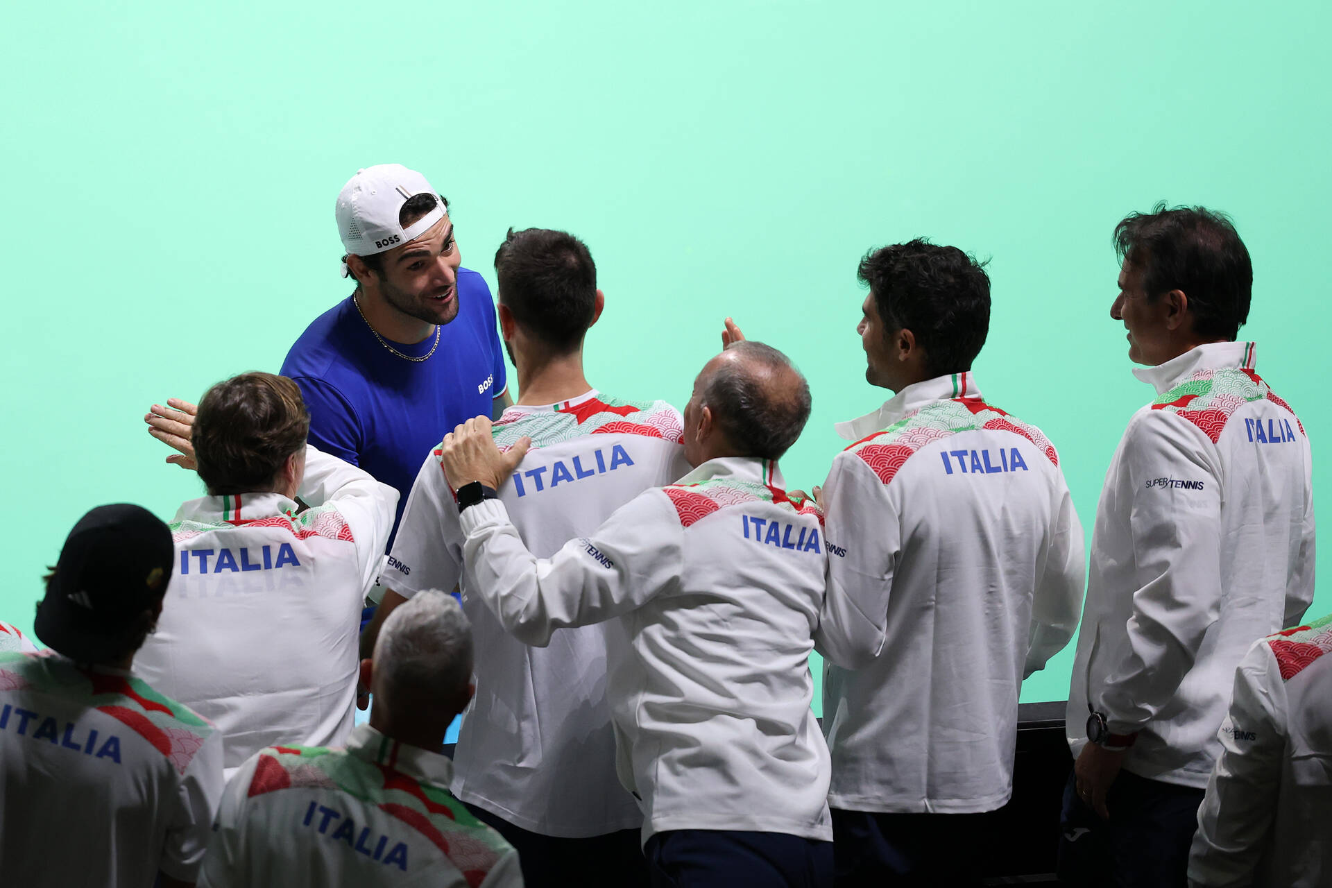 Berrettini with Italy team
