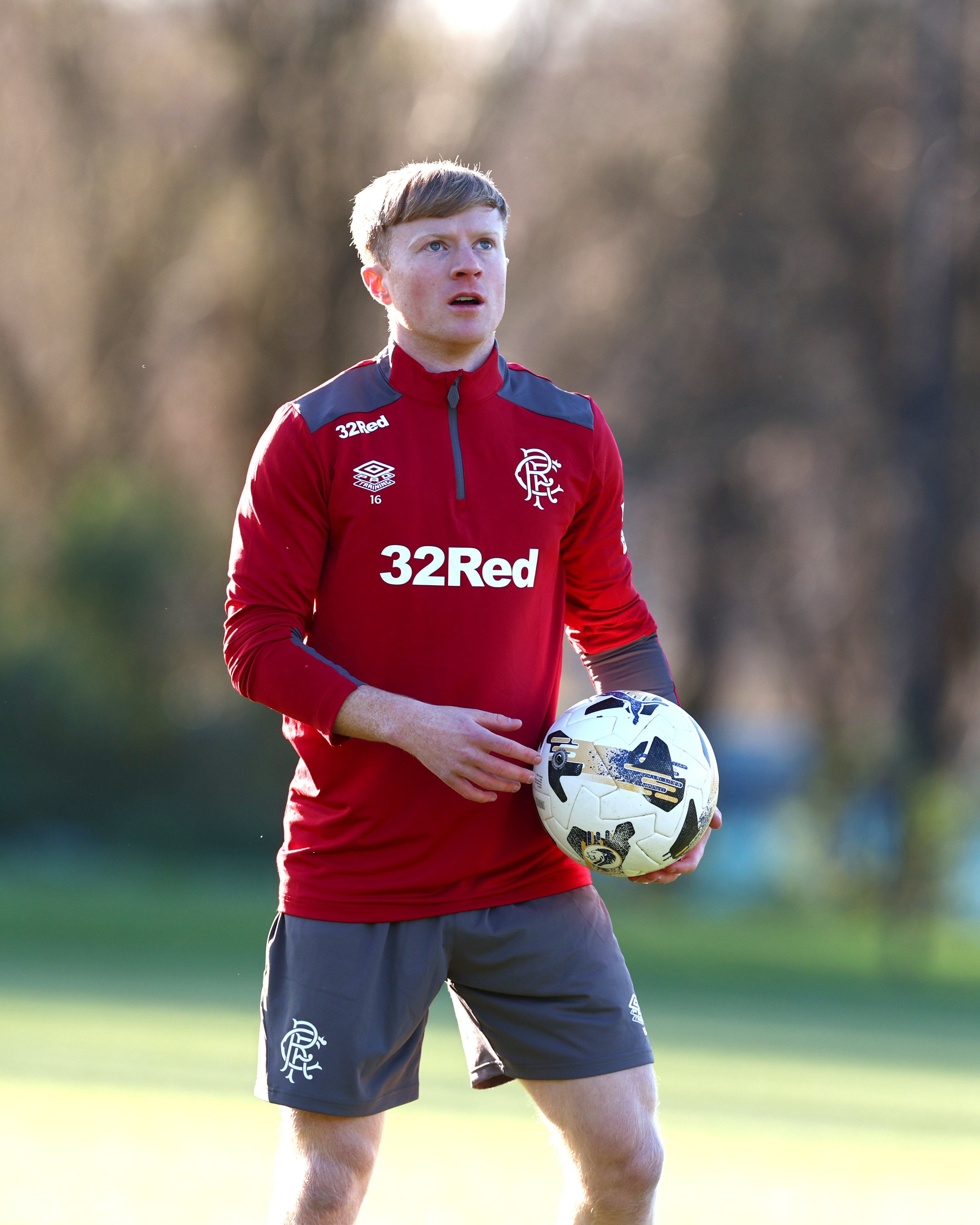 Lyall Cameron Rangers training