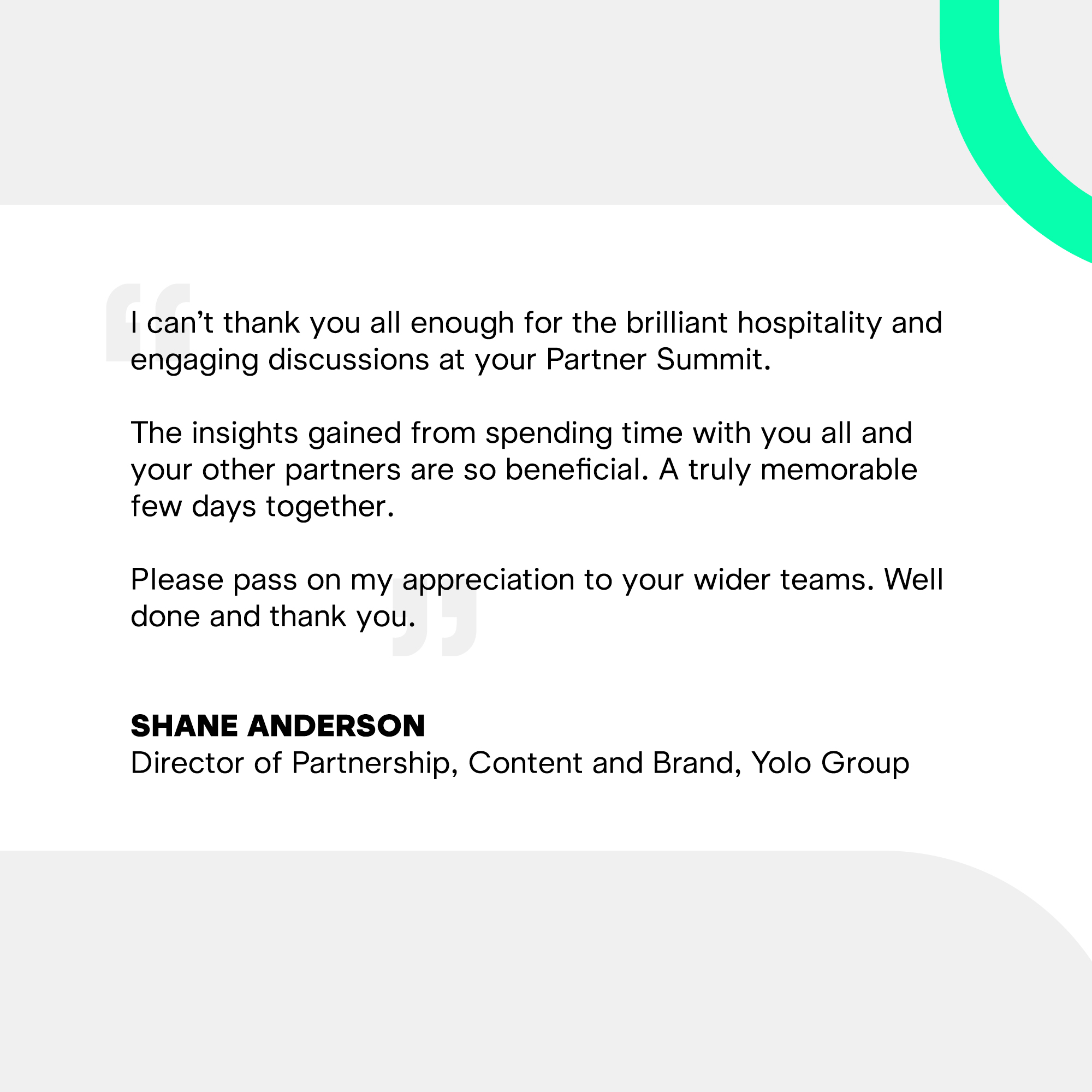 Partner Summit - Quote 8