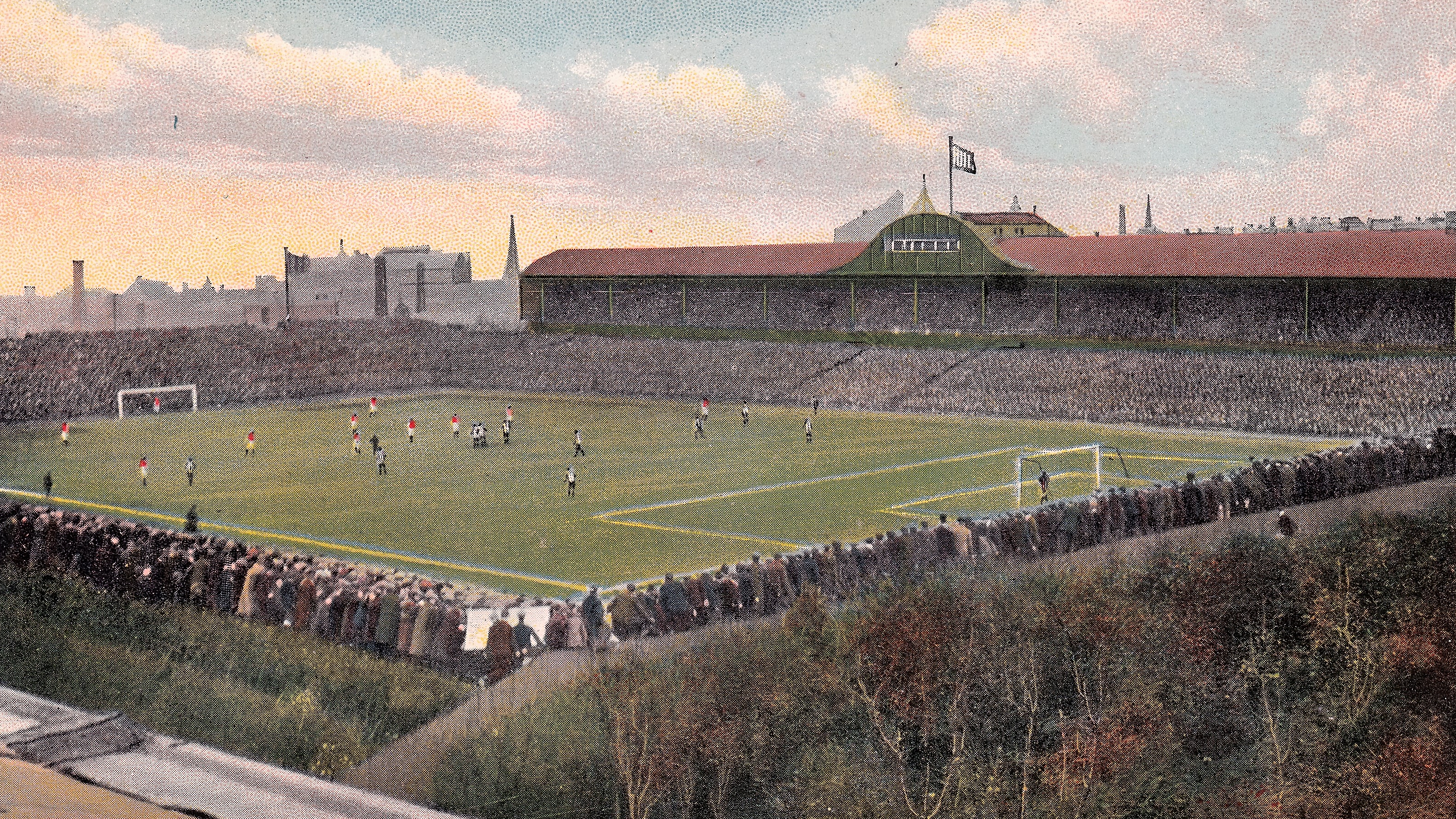 A postcard of St. James' Park from the North East corner, 1908
