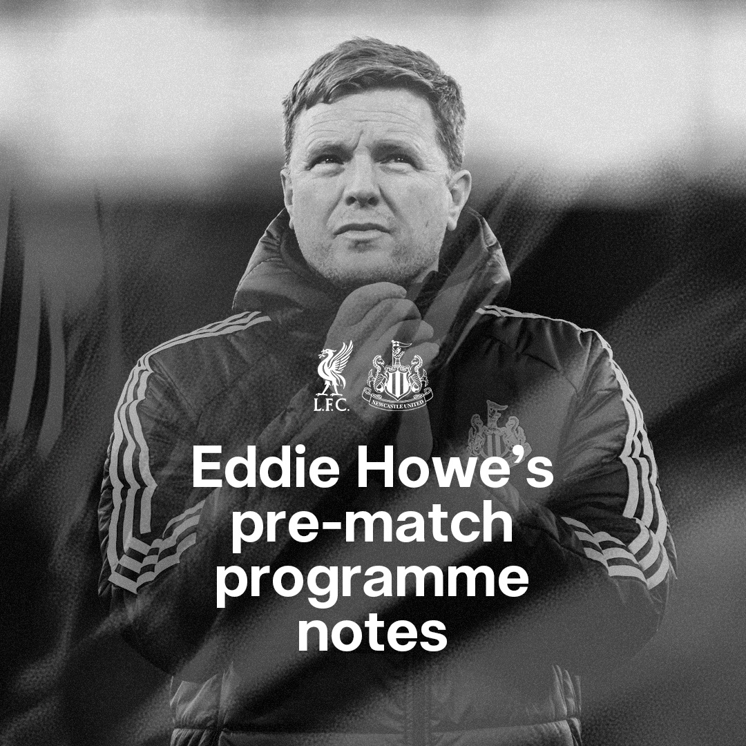 Eddie Howe Programme Notes - Image