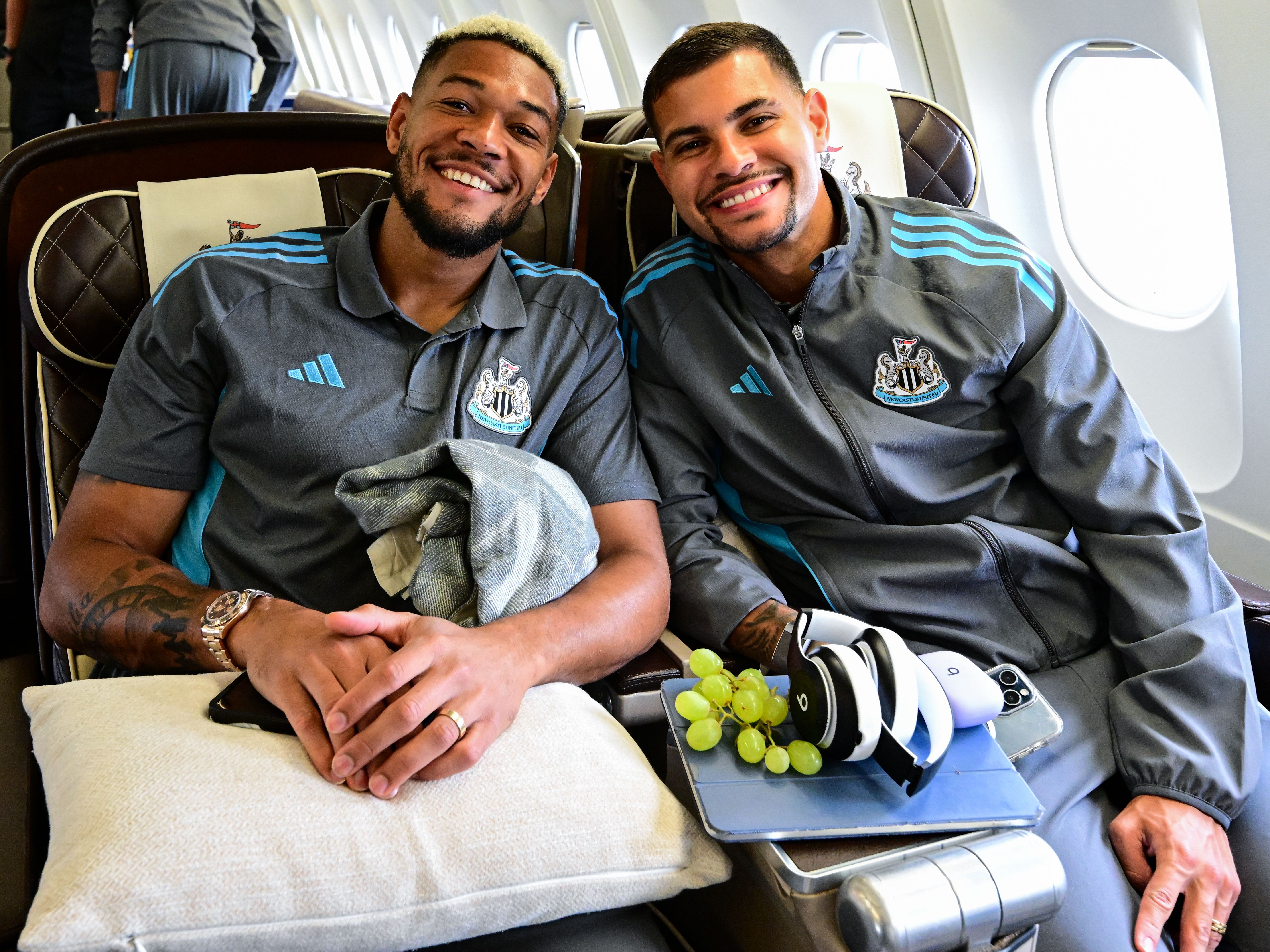 Joelinton and Bruno Guimarães