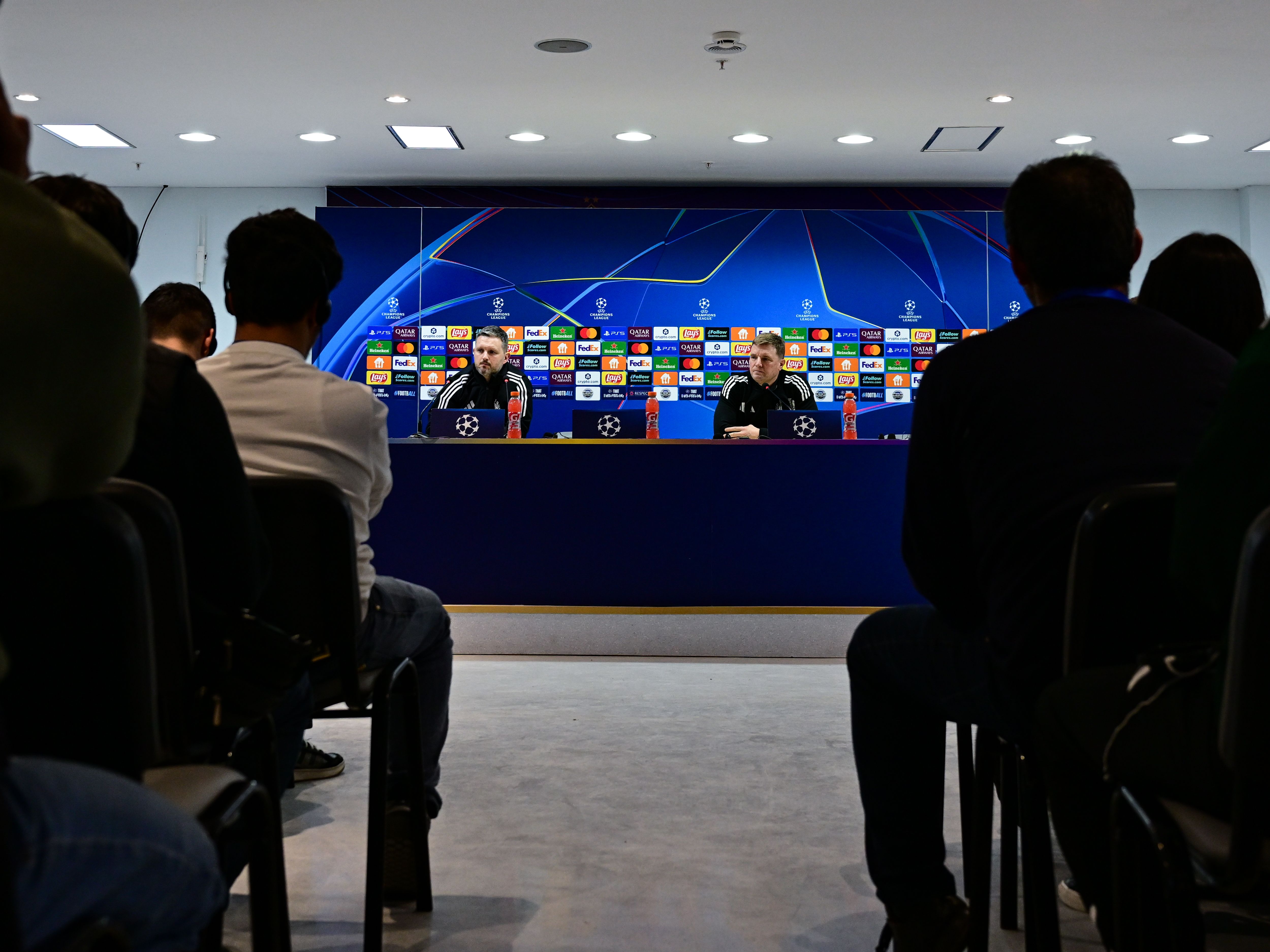 Eddie Howe Lee Marshall Qarabag press