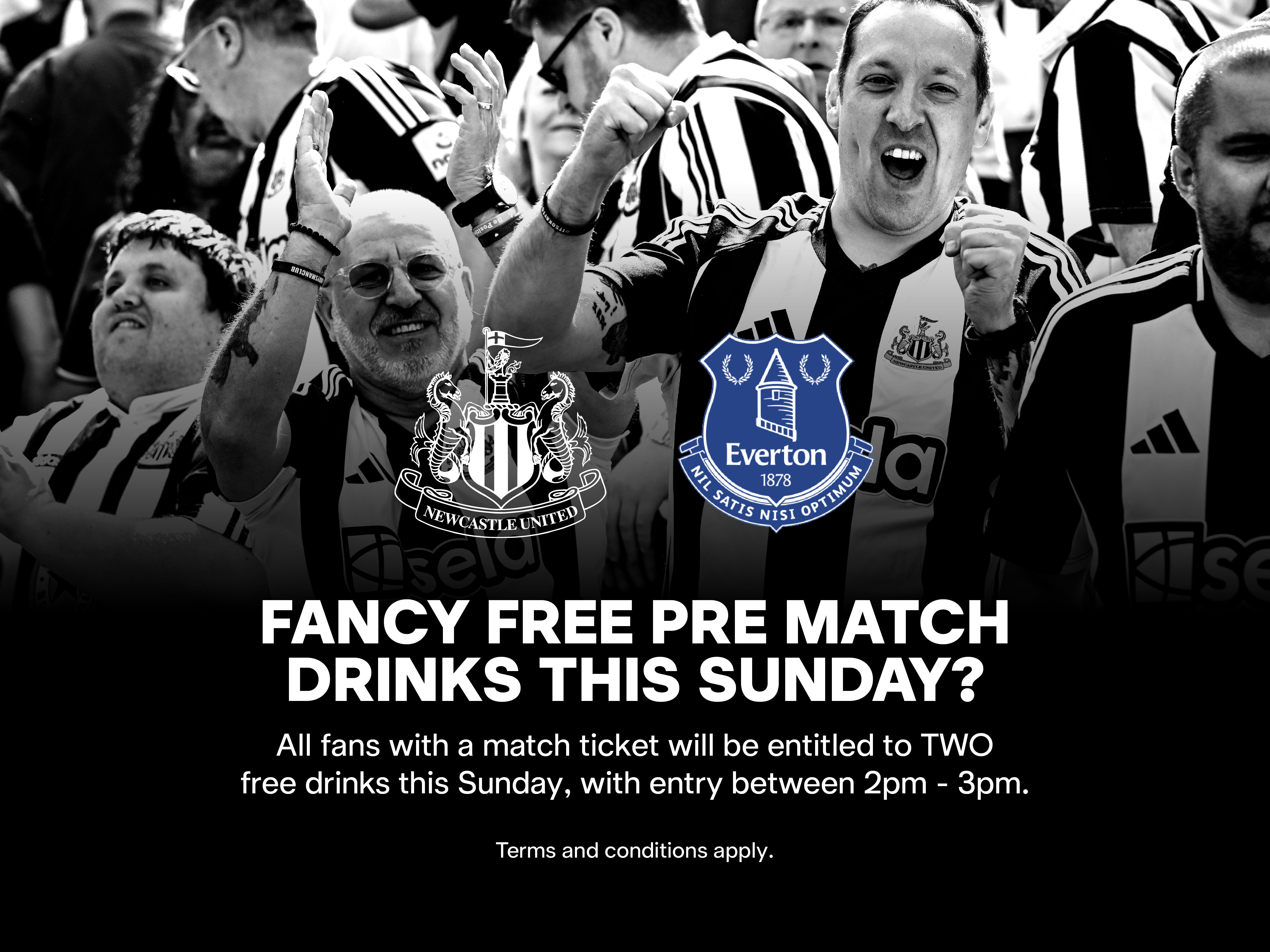 Free drinks initiative (vs Everton)