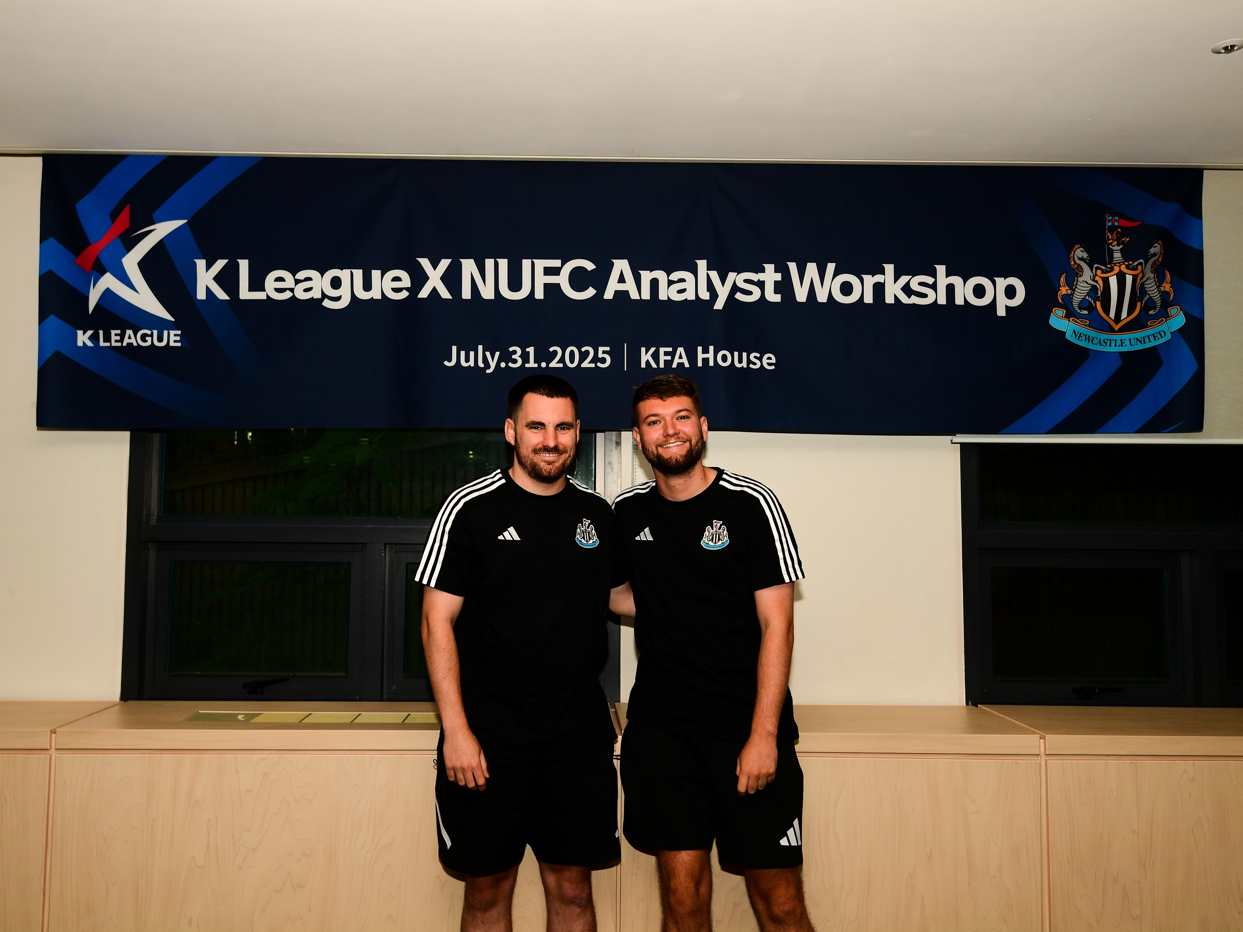 Performance analysts Joe Friar and Matthew Hutchinson
