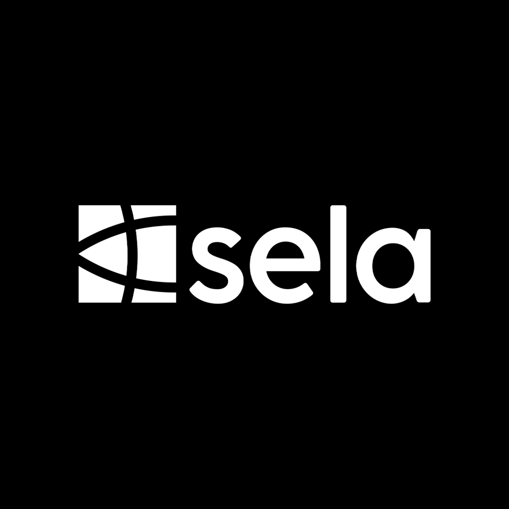 Sela logo 1x1 mono black bg