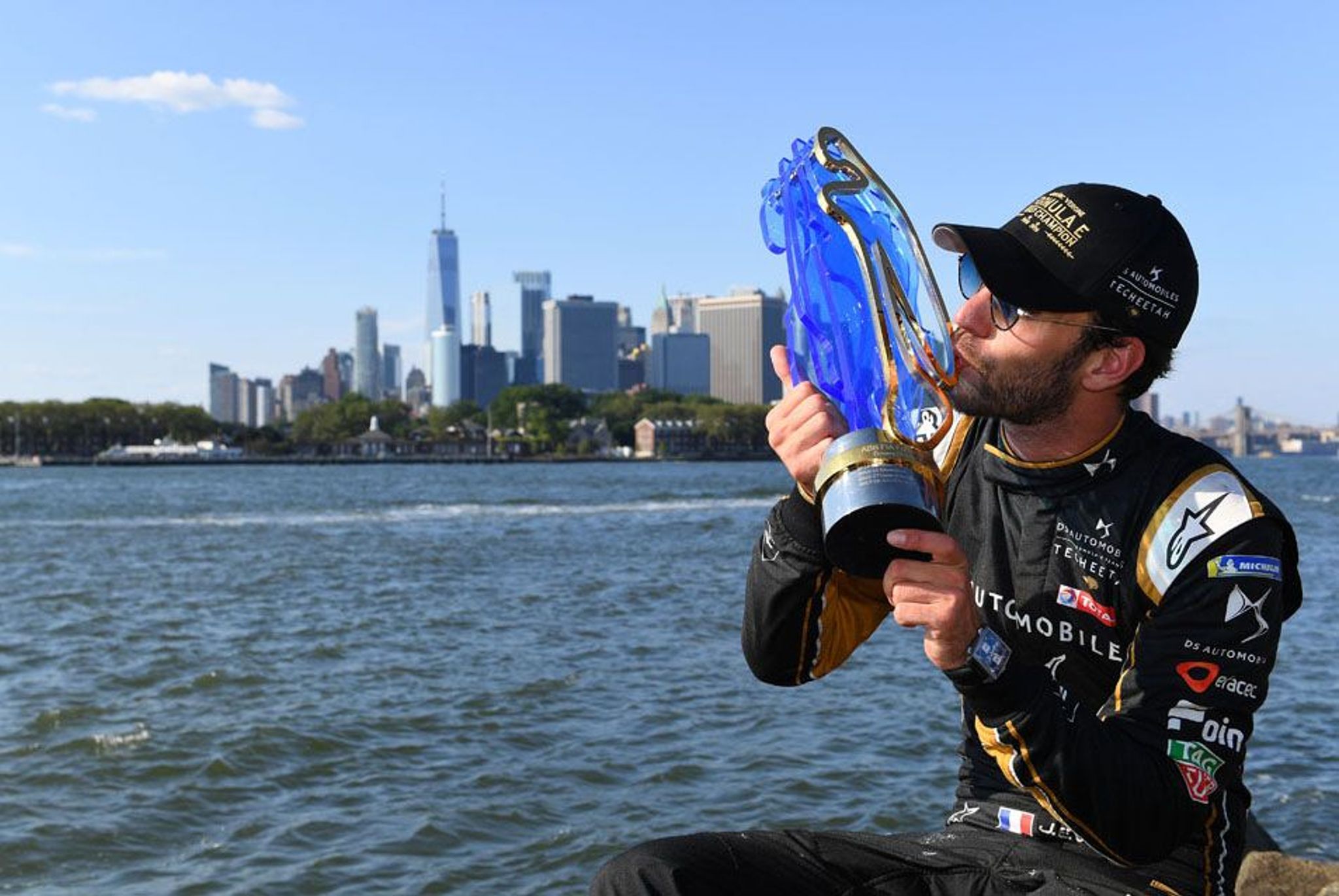 Season 5 history - JEV with championship trophy in season 5 [MIGRATED CAPTION CUT OFF AT LIMIT]