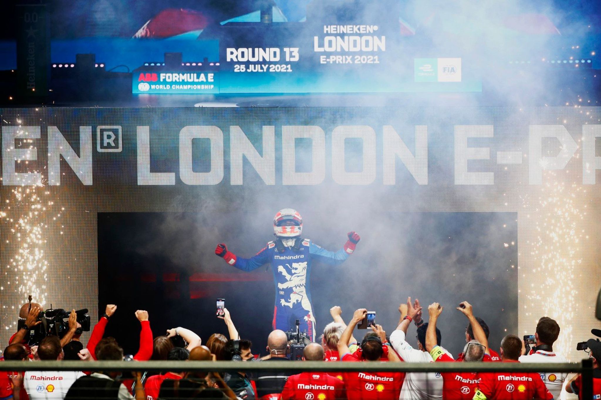 Alex Lynn seals emotional maiden Formula E win in frenetic Round 13 on home soil in London