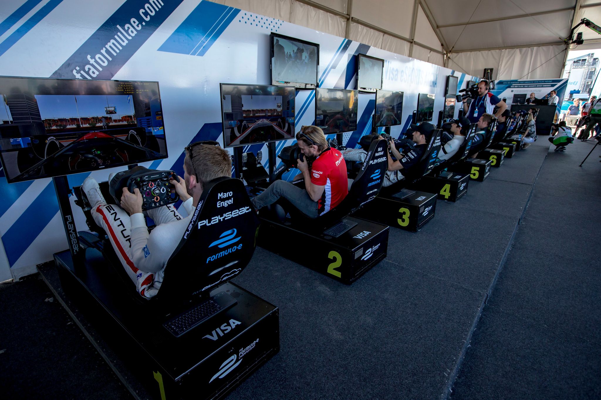 Sim stars paired with Formula E teams for Visa Vegas eRace