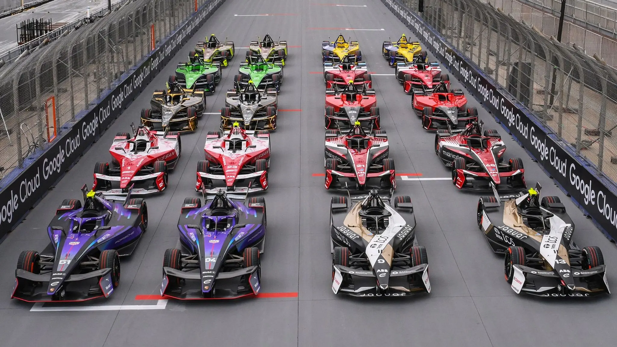 Formula E team cars