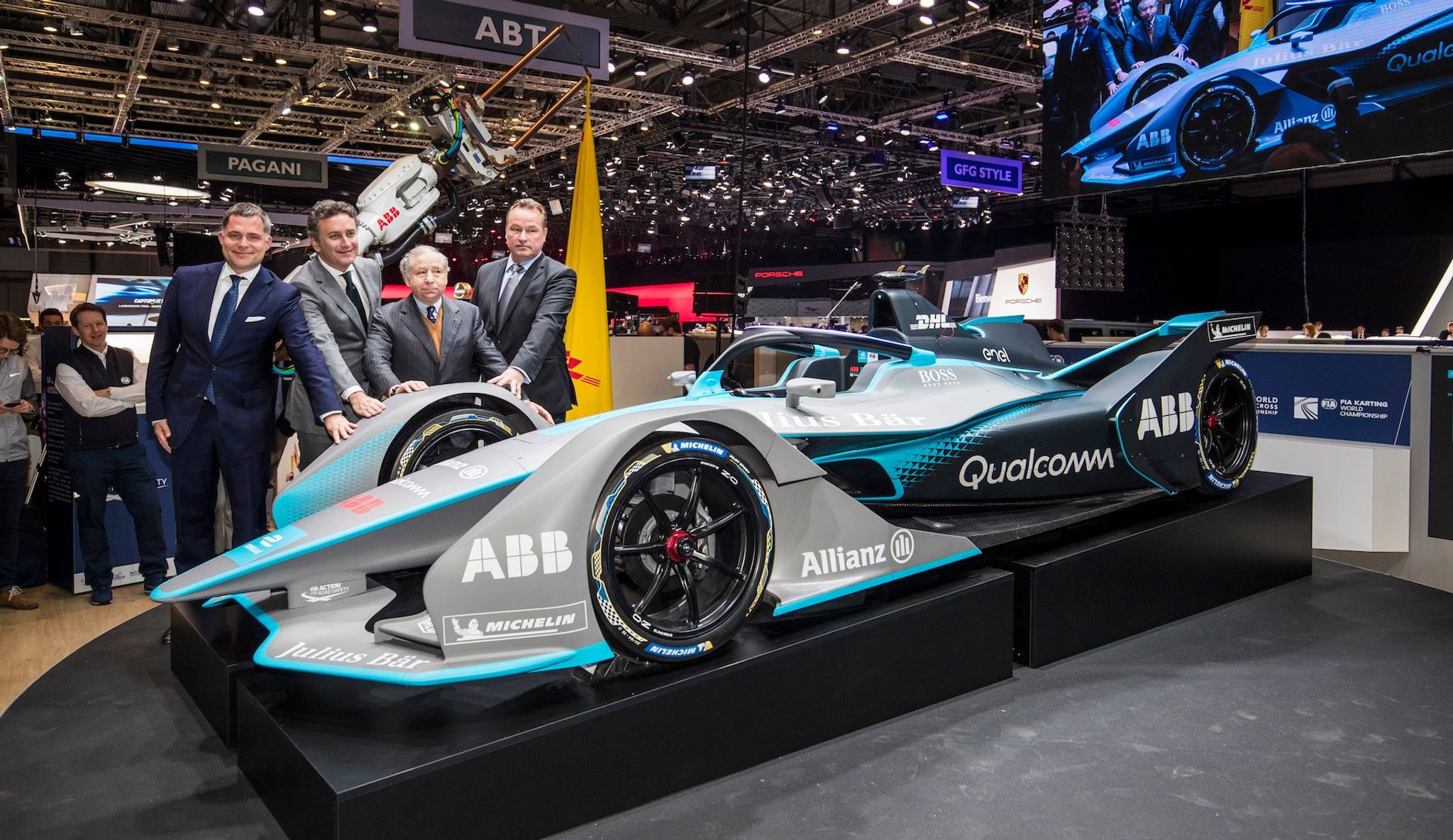 Next generation Formula E Car breaks cover in Geneva