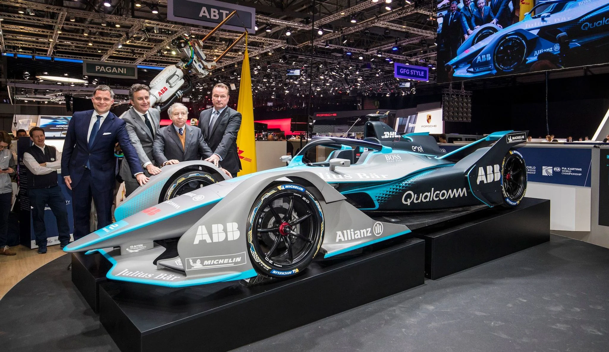 Next generation Formula E Car breaks cover in Geneva