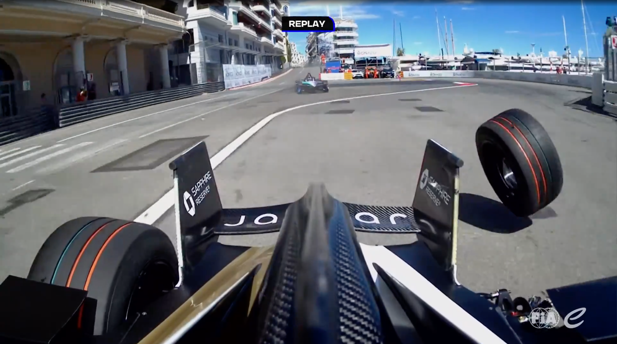WATCH: Da Costa and Ticktum crash fighting for podium in Monaco