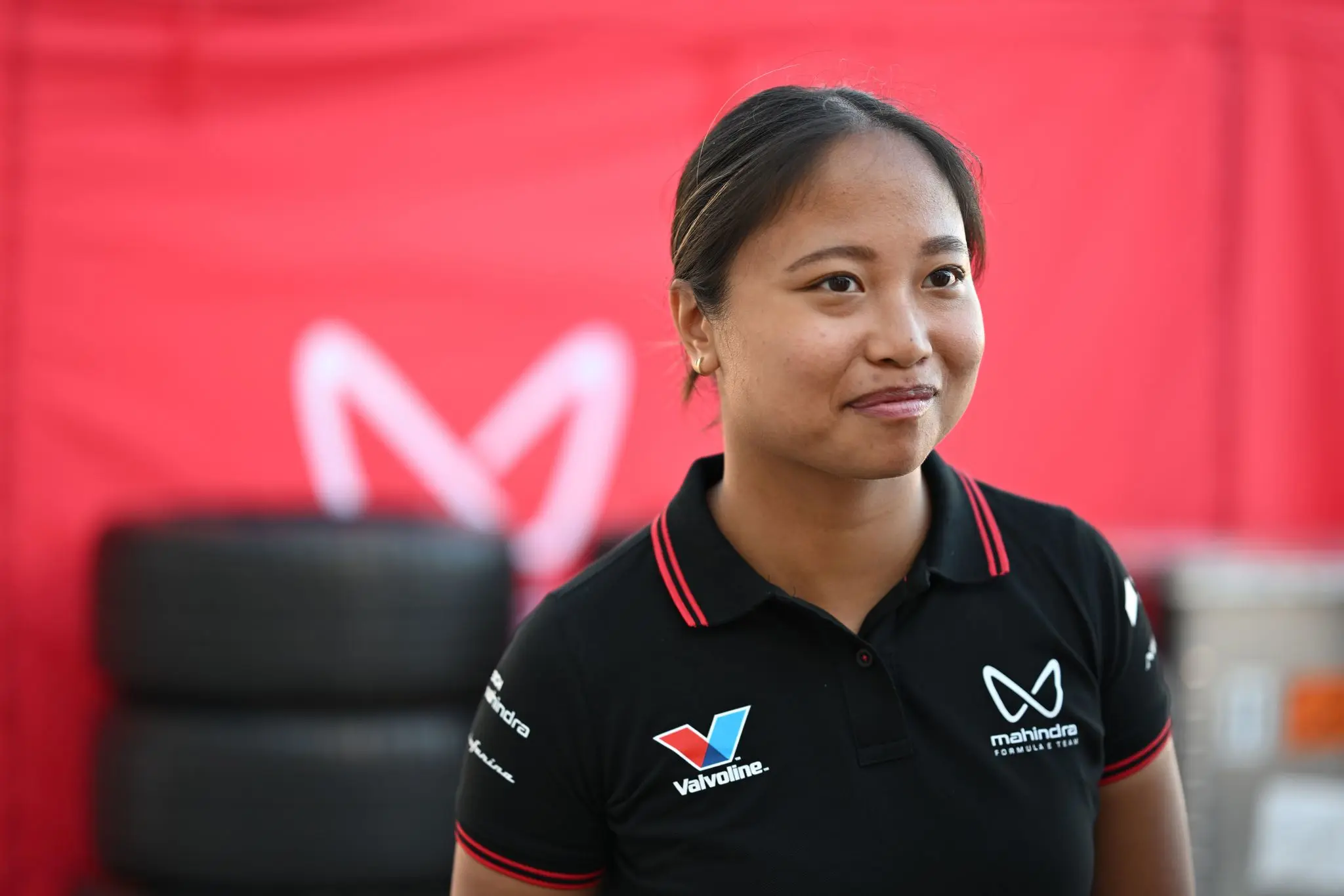 Chloe Chambers joins the Rookie Free Practice session with Mahindra
