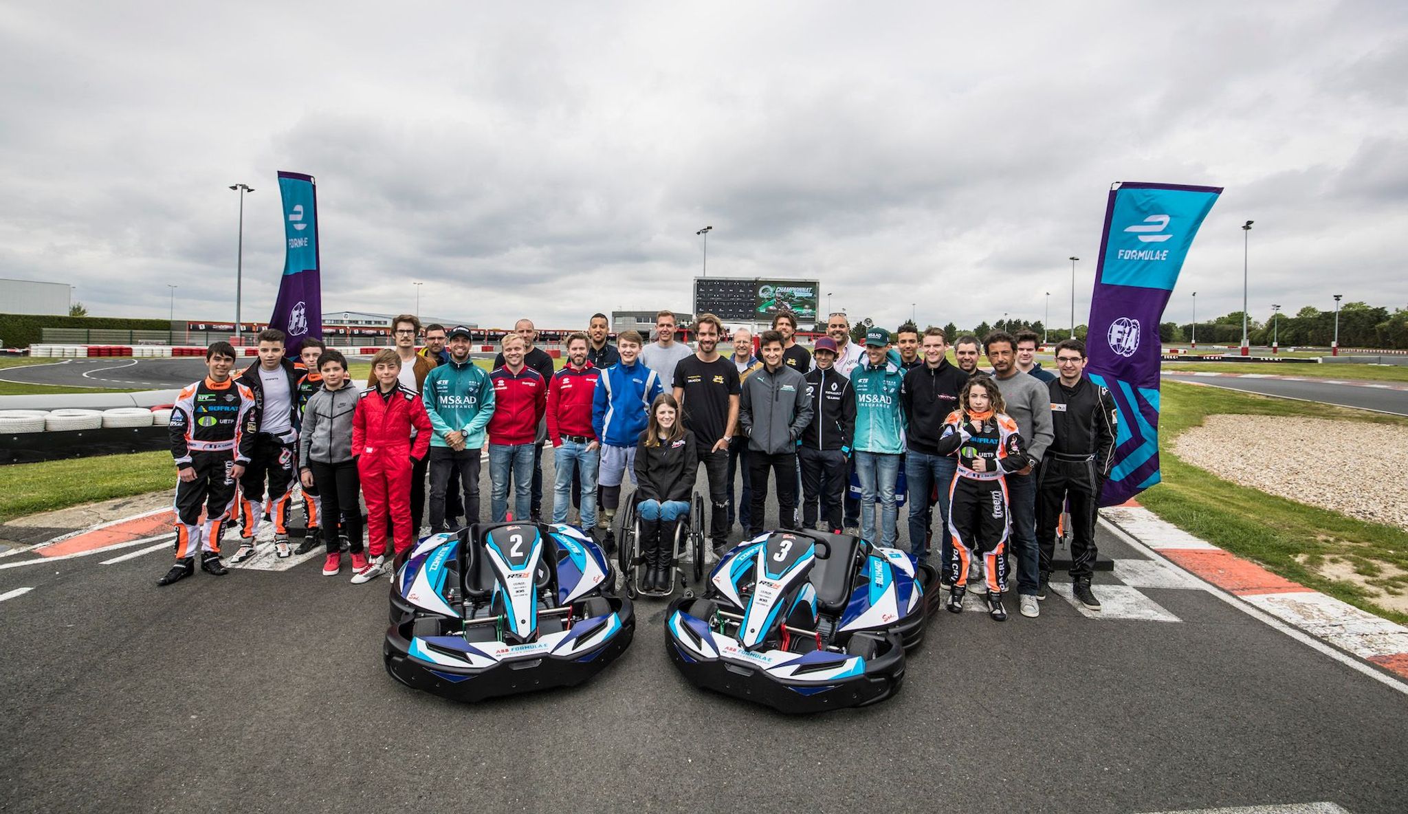 Podium finish for Monger in Formula E karting session