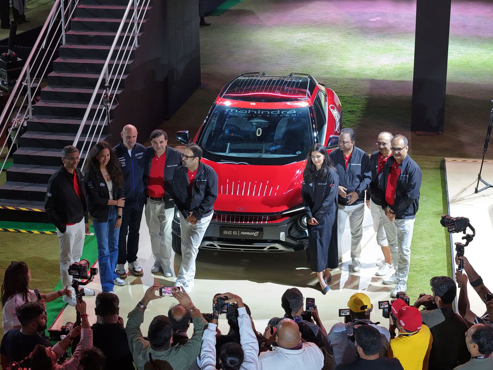 Covers-off the world's first Formula E-inspired electric SUV, from Mahindra