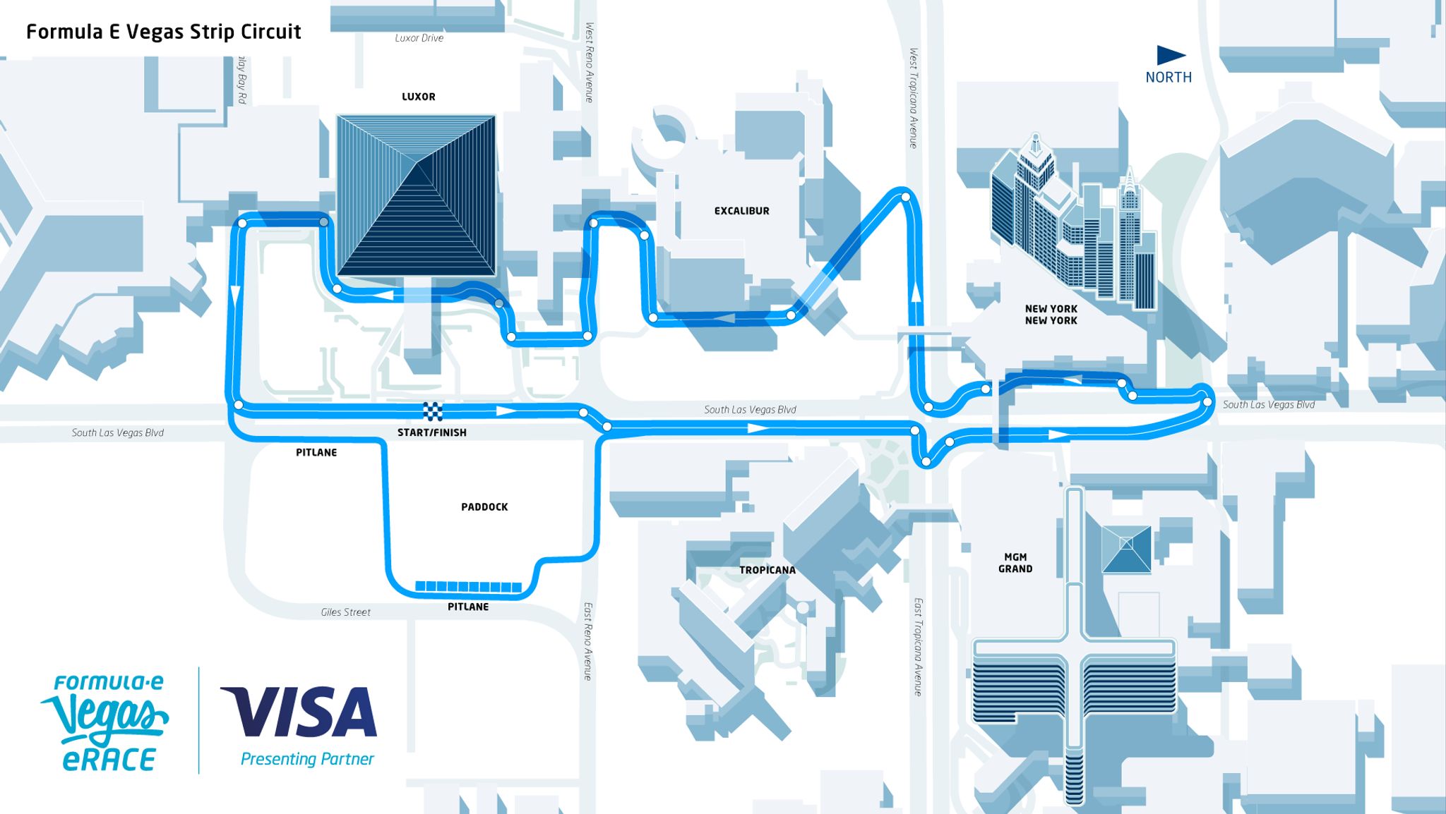 Track layout unveiled for Visa Vegas eRace