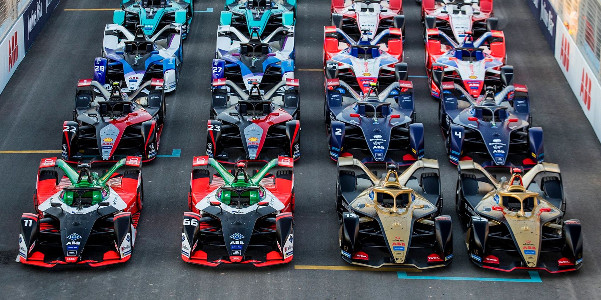 Teams lining up for the 2020/21 ABB FIA Formula E World Championship