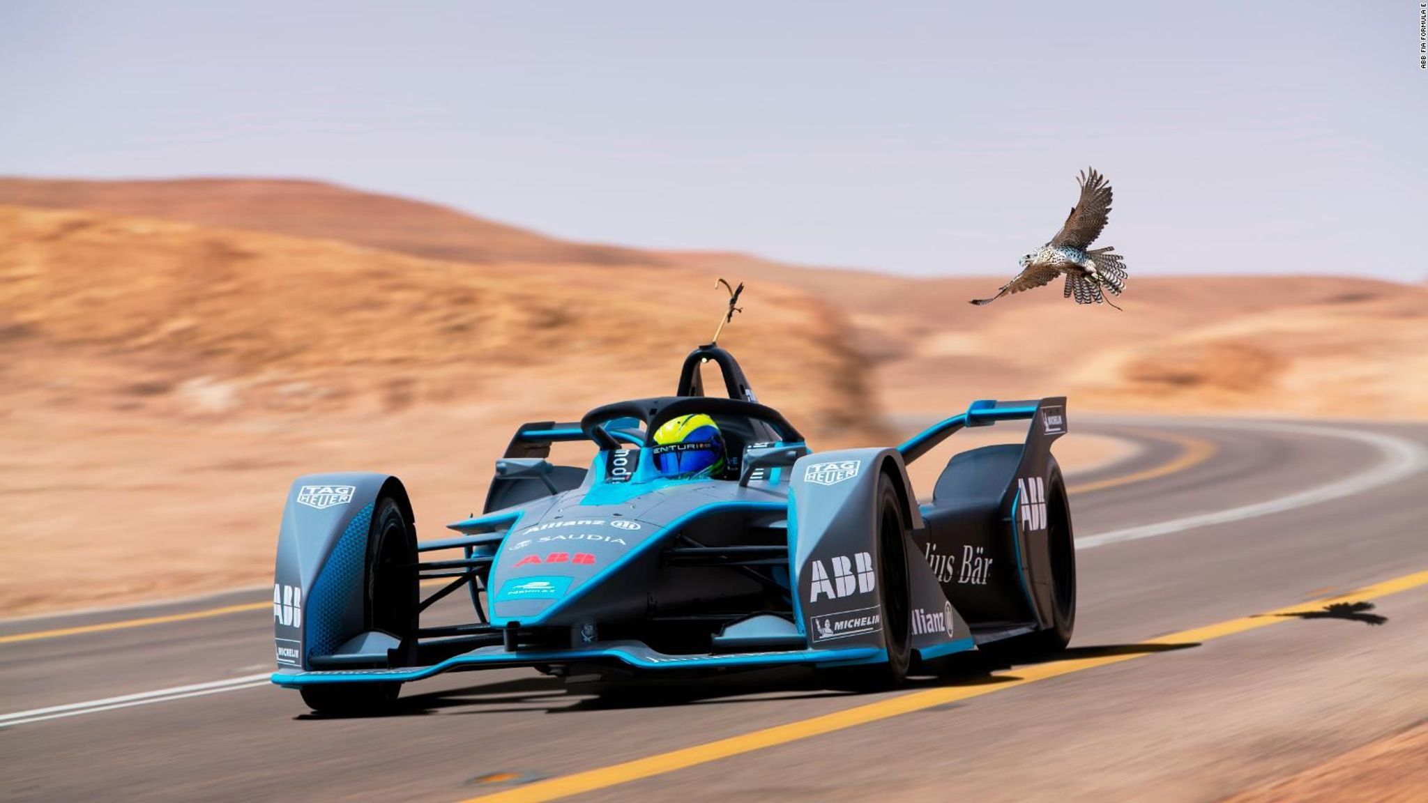 Season 5 history - felipe massa races a peregrine falcon [MIGRATED CAPTION CUT OFF AT LIMIT]