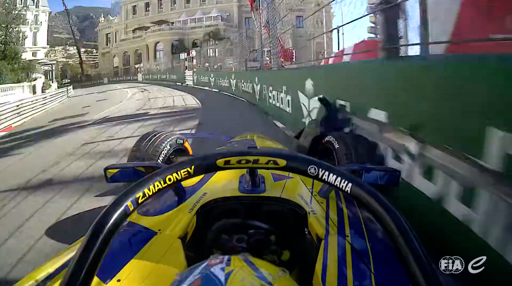 WATCH: Maloney brings out red flag in Monaco Practice