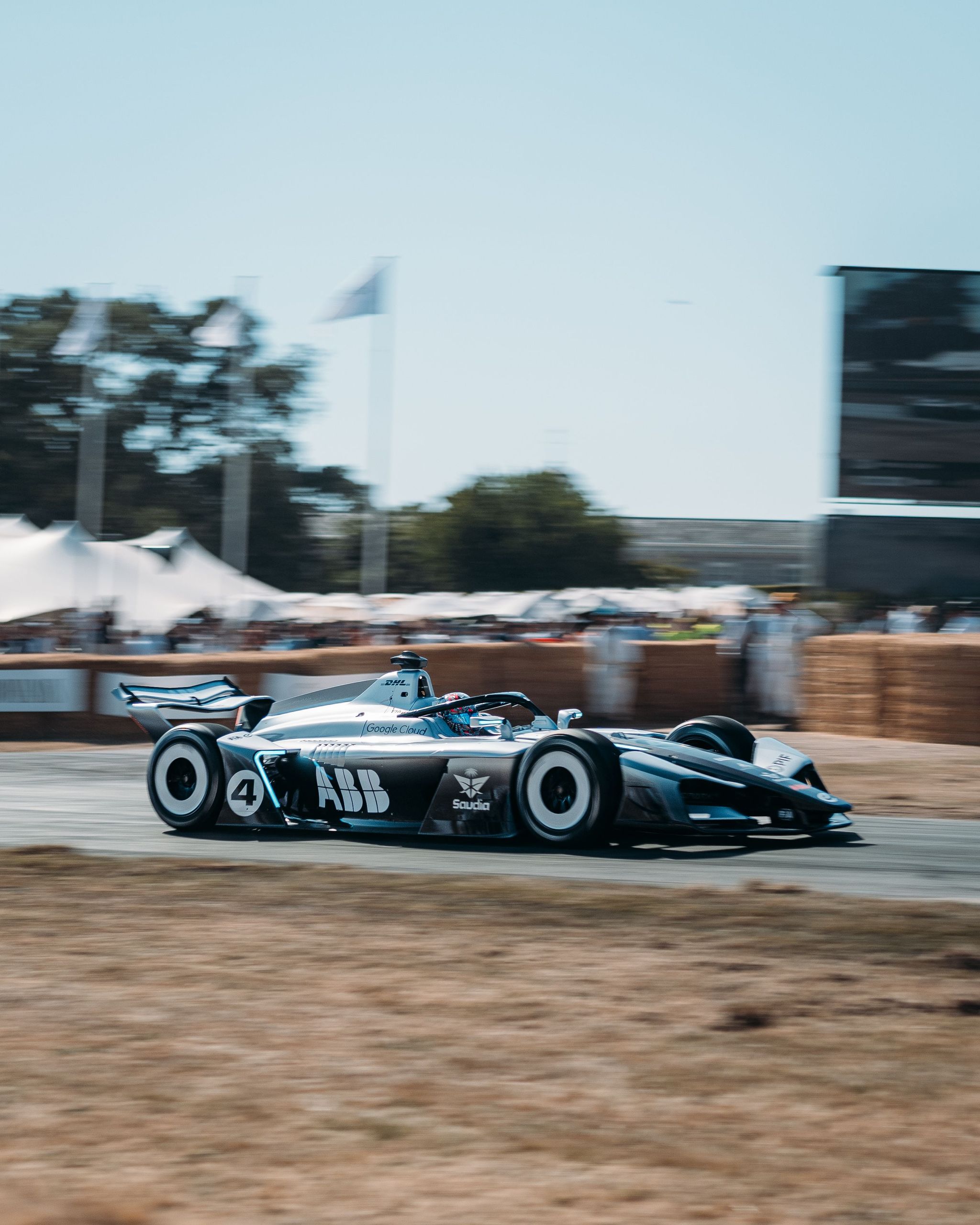 Formula E GEN4 car achieves nail-biting second-place finish in Goodwood shootout