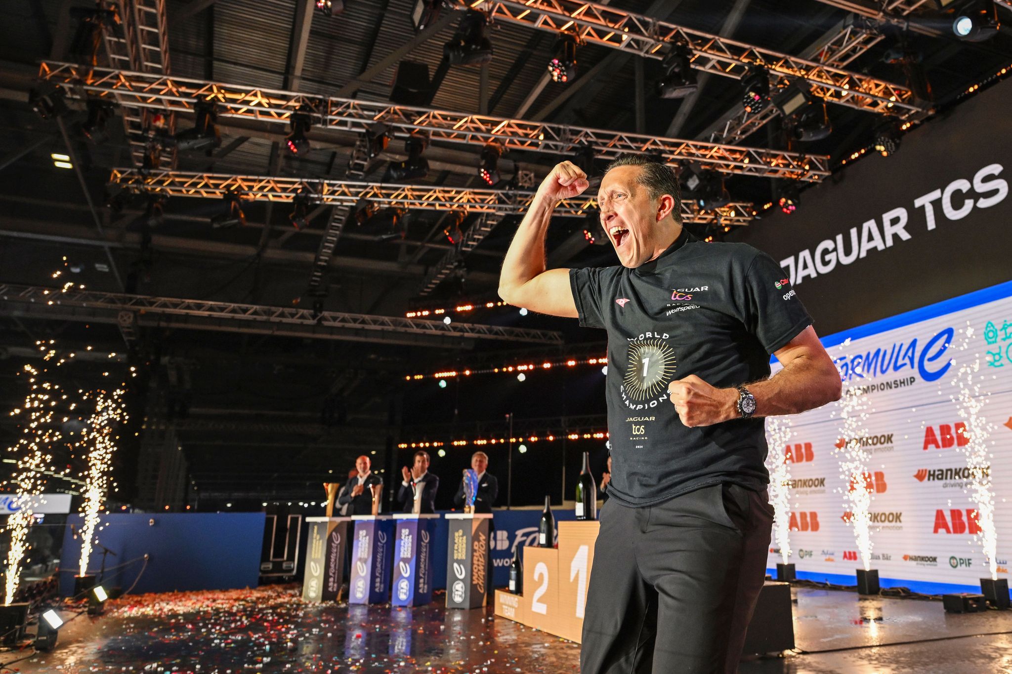 Teams' World Champions! Jaguar boss James Barclay reacts