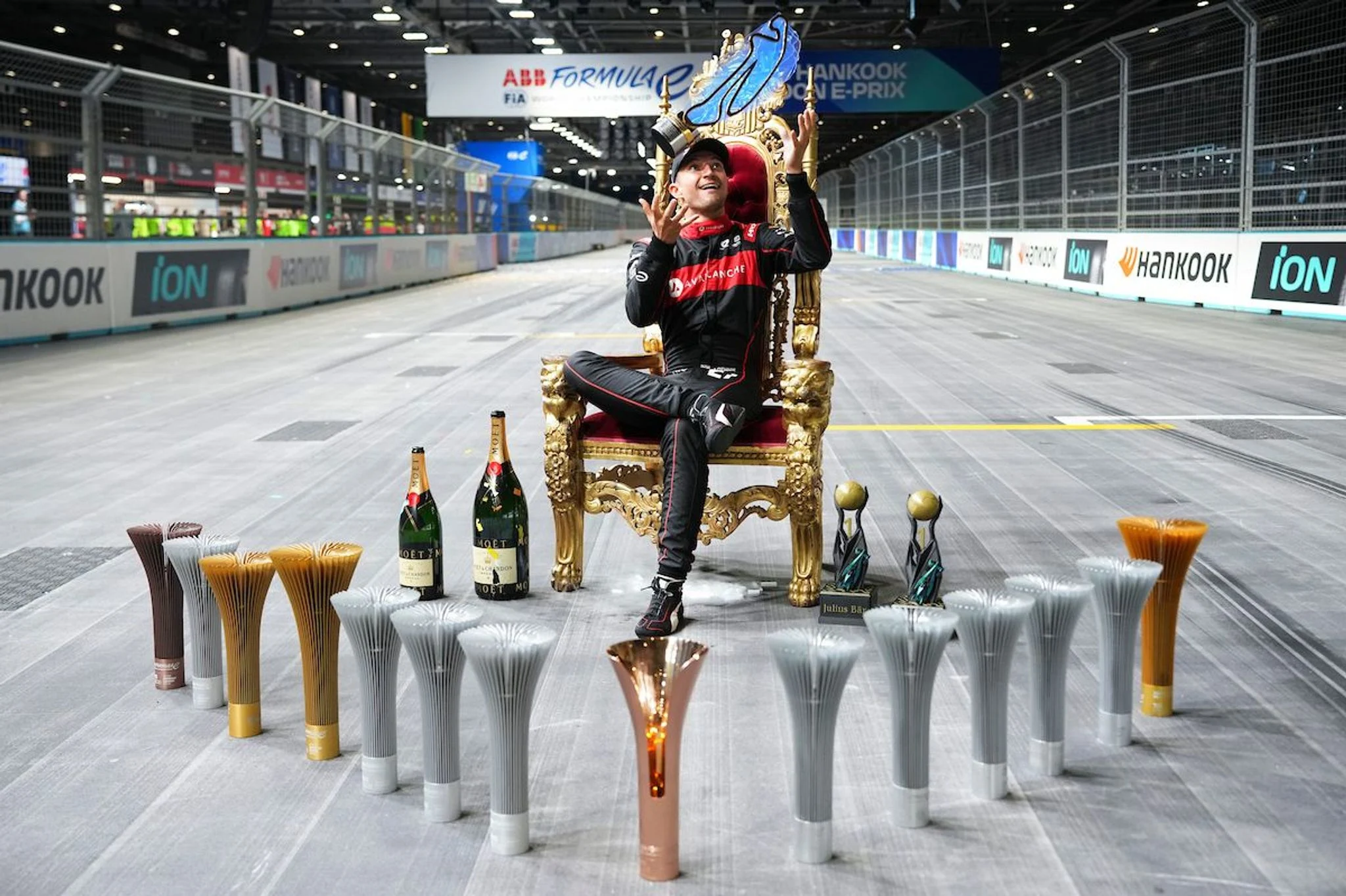 Who are all the Formula E champions from Seasons 1 to 9?