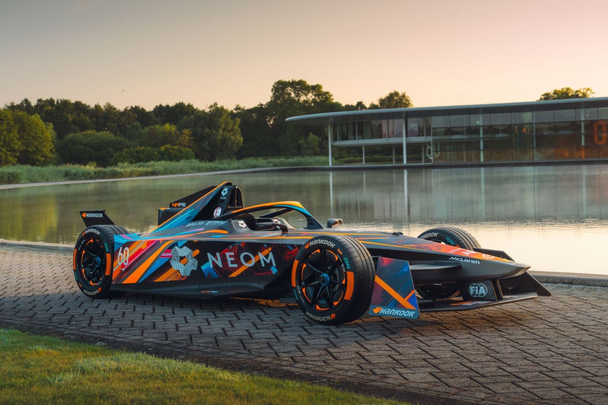 NEOM McLaren shows off 'world first' AI-generated race car livery