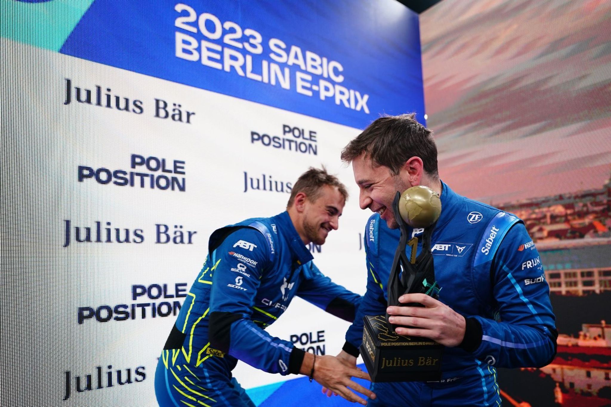 Frijns flies to pole, heads ABT CUPRA front-row lockout in rainy Berlin