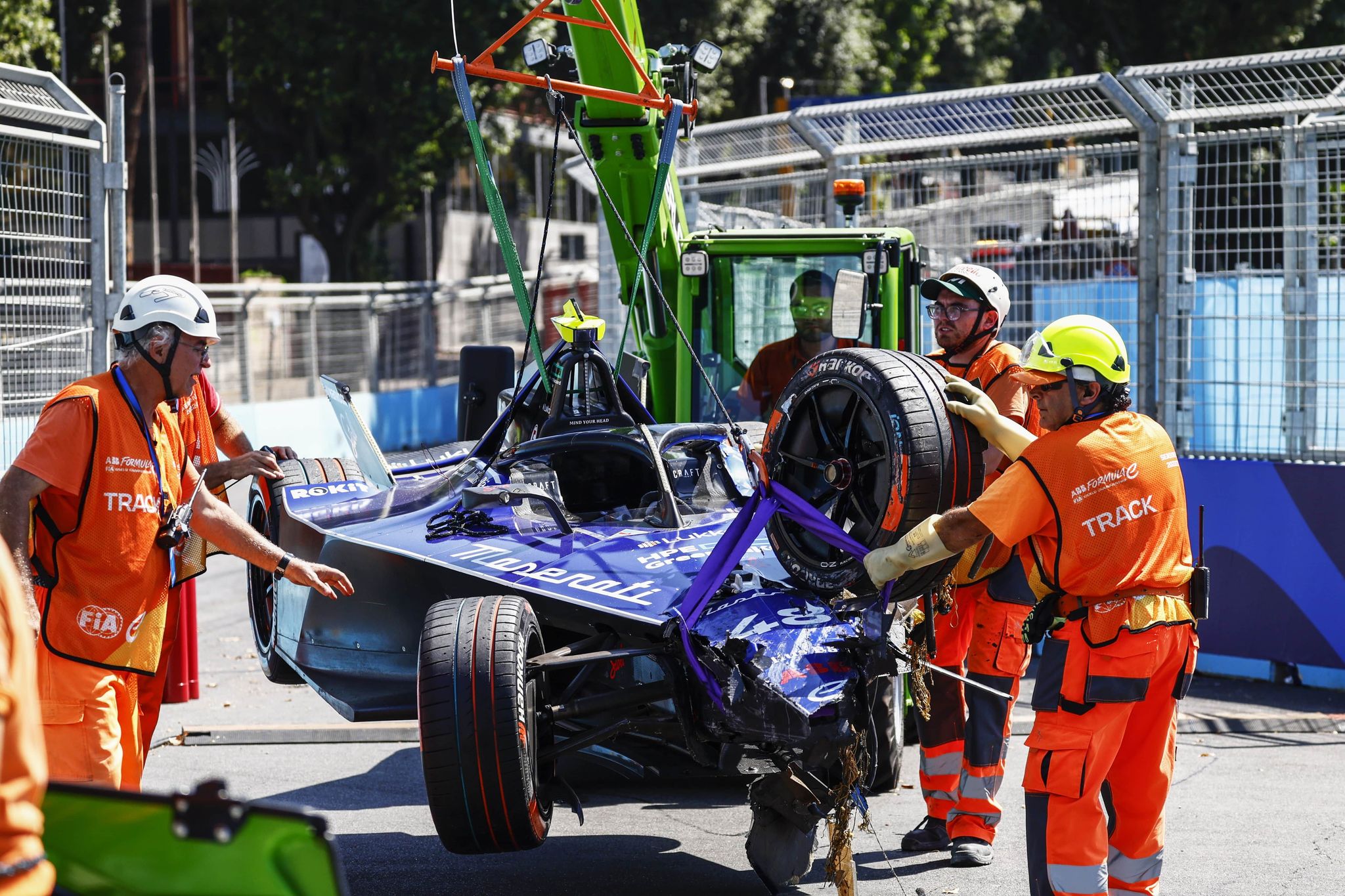 Drivers react to the high-speed Rome E-Prix crash
