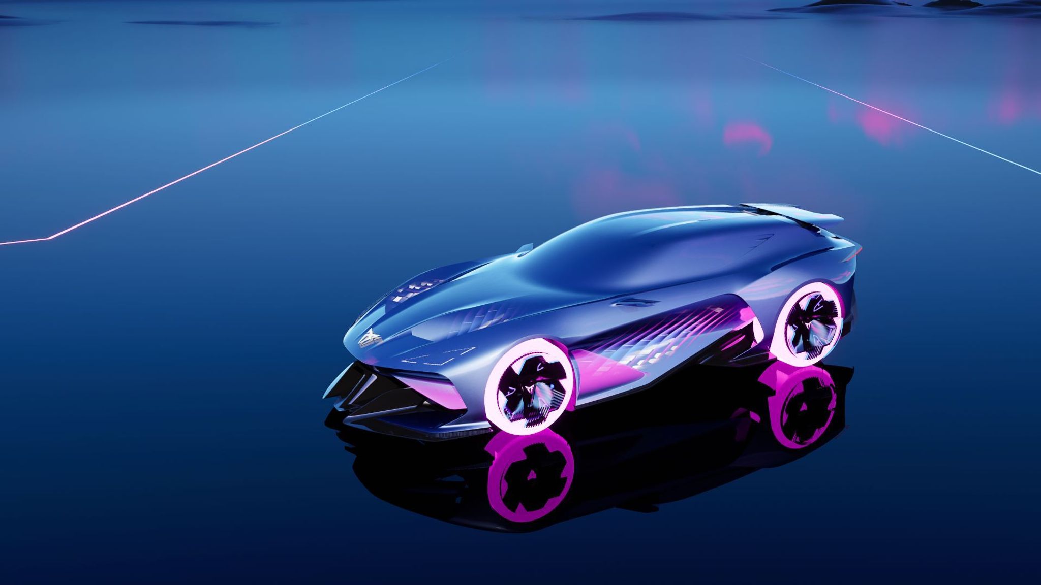 Covers come off the stunning CUPRA DarkRebel sports car concept
