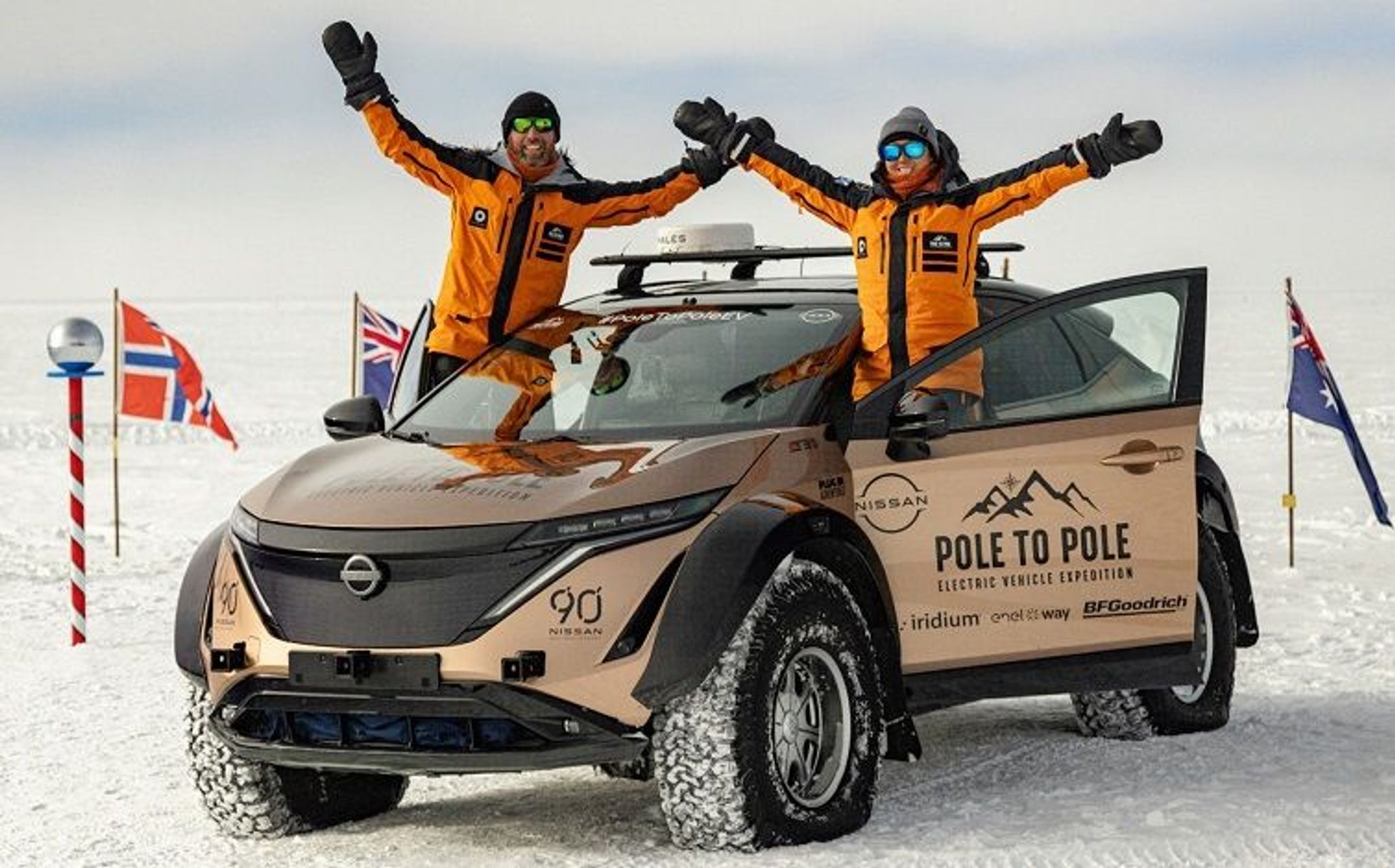 Pole to Pole electric vehicle expedition reaches the South Pole
