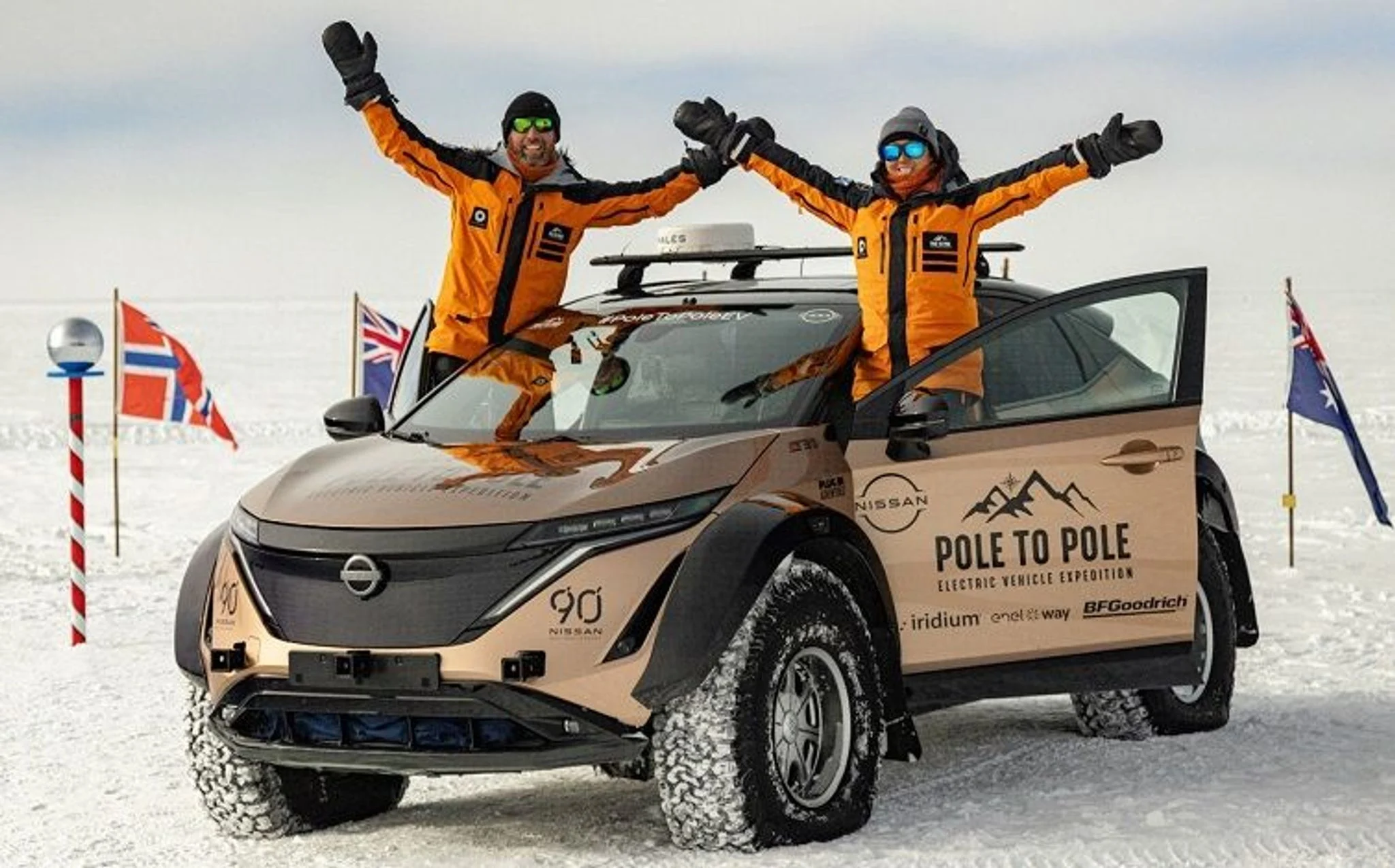Pole to Pole electric vehicle expedition reaches the South Pole