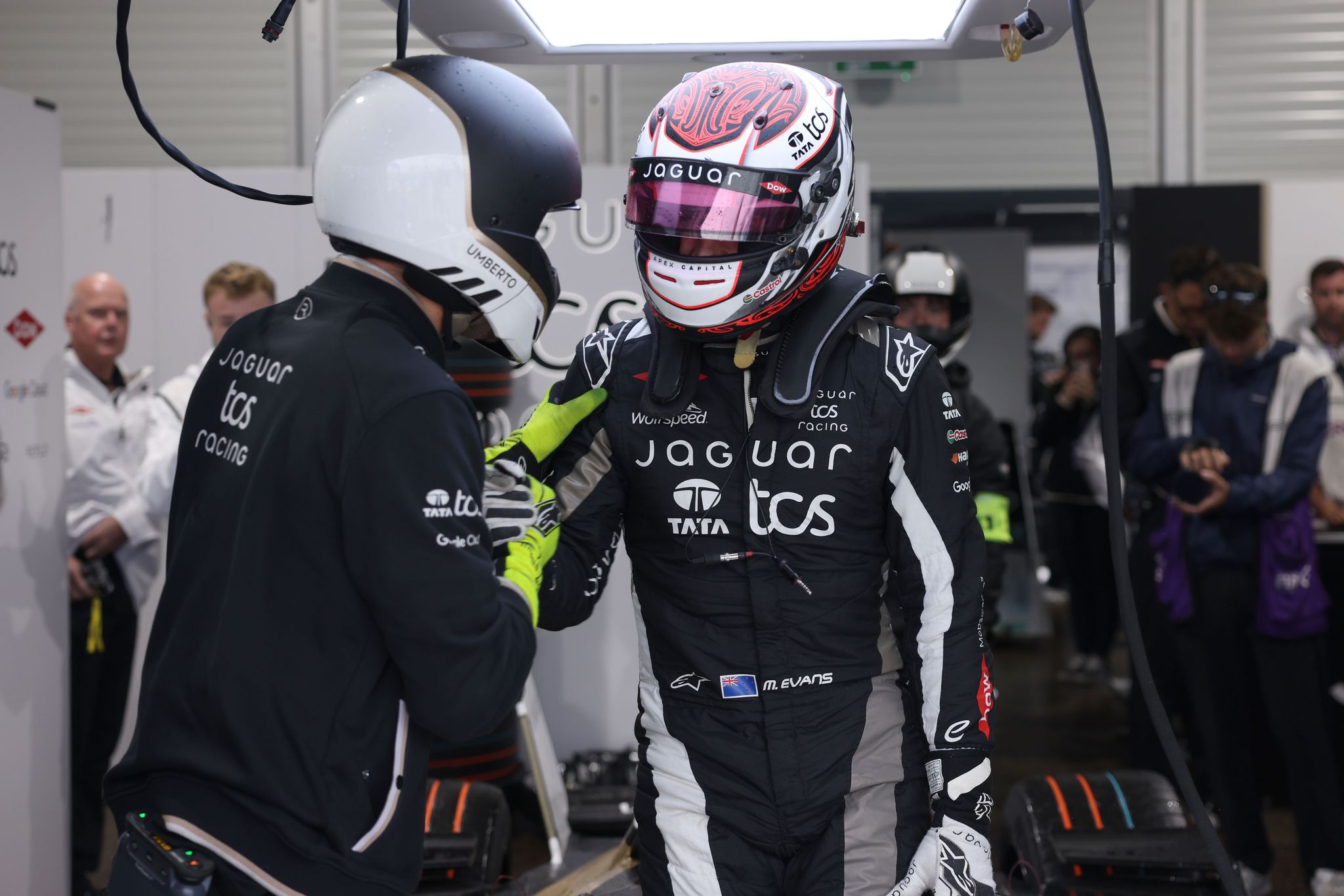 Jaguar TCS Racing's Evans debriefs his "unexpected" Pole Position in Berlin