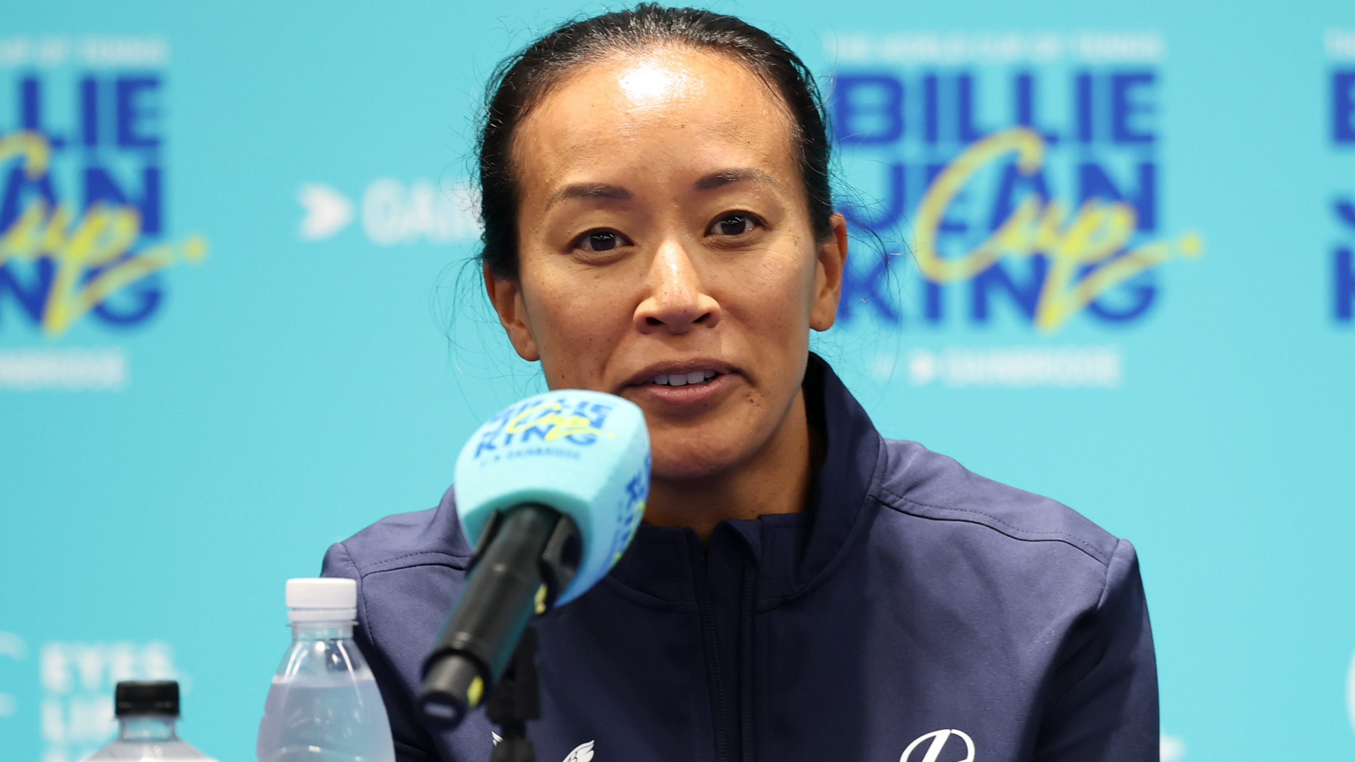 Anne Keothavong at press conference